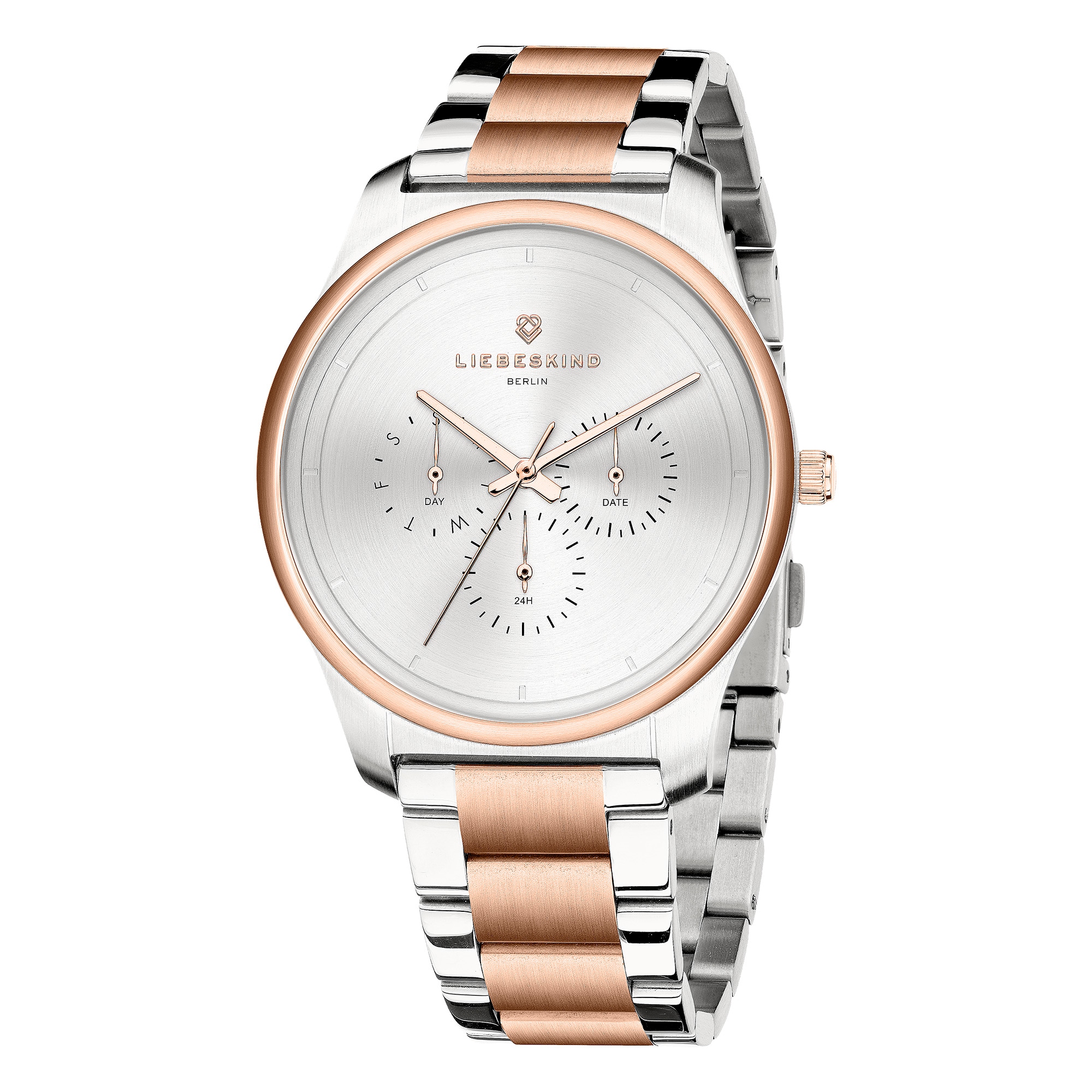 Liebeskind Berlin Multifunktionsuhr »Classic x Trends« Quarzuhr, Armbanduhr, Damenuhr, Edelstahlarmband, analog, Tag