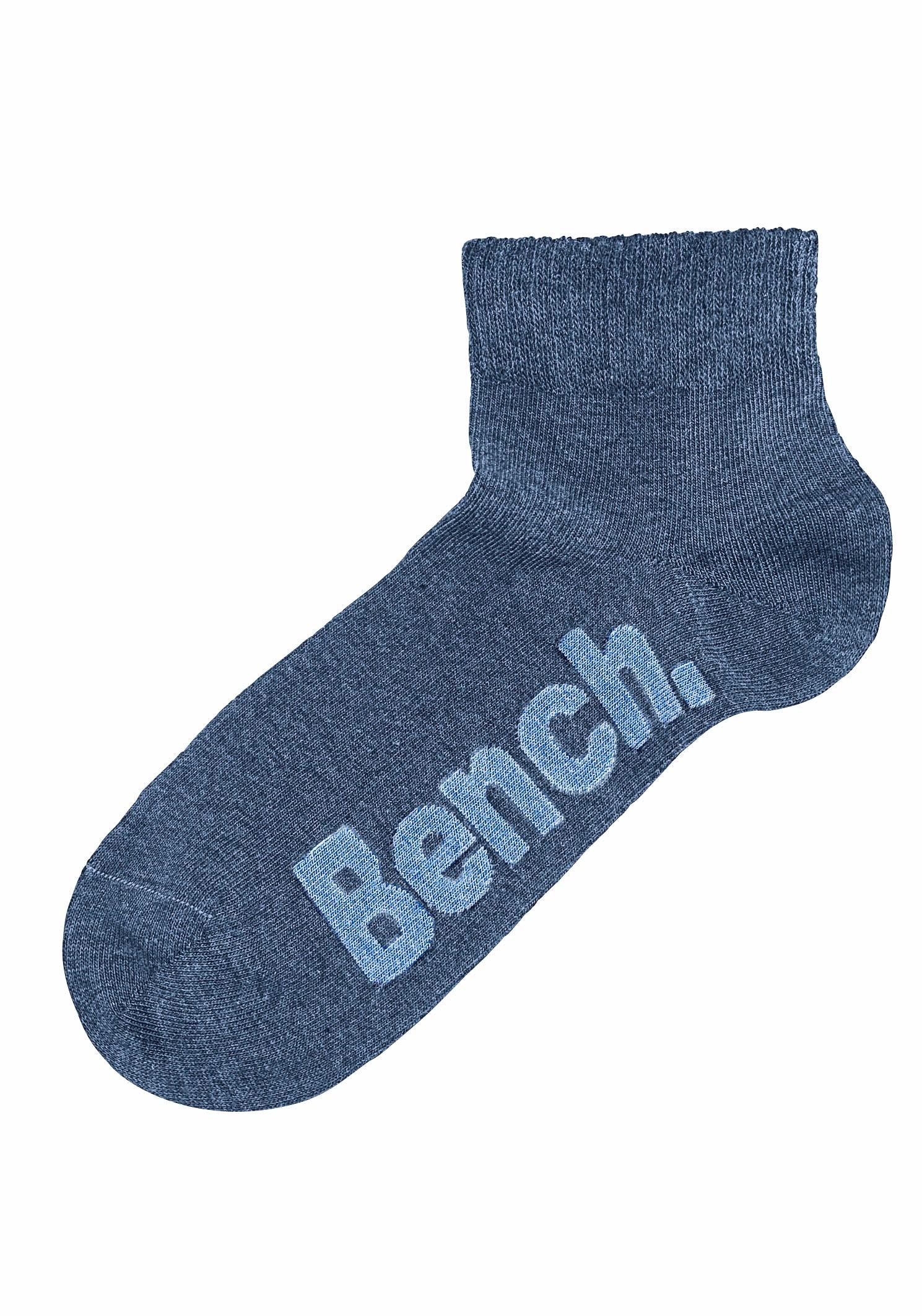 Bench. Kurzsocken, (Set, 3 Paar), mit bequemen Rippbündchen