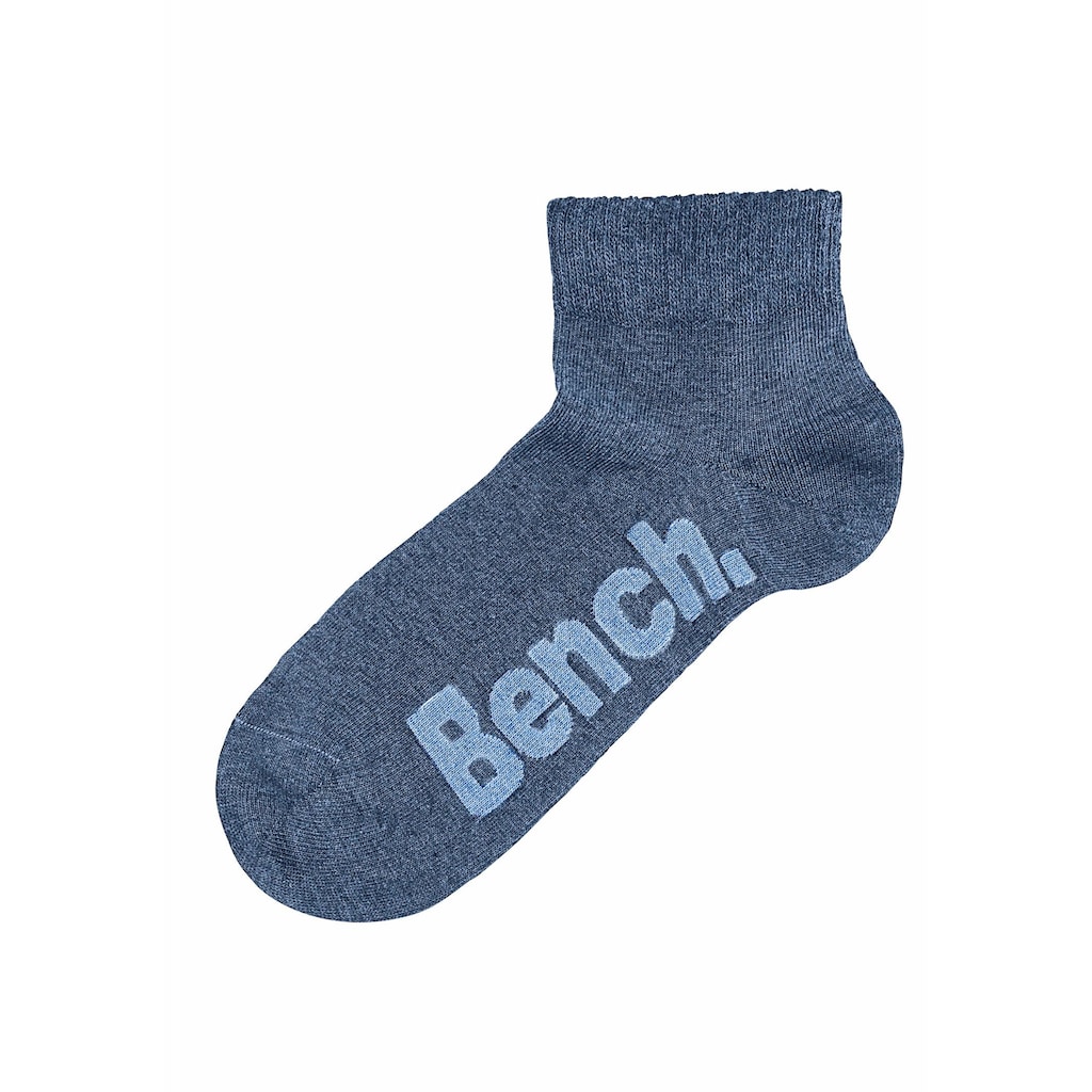 Bench. Kurzsocken, (Set, 3 Paar), mit bequemen Rippbündchen