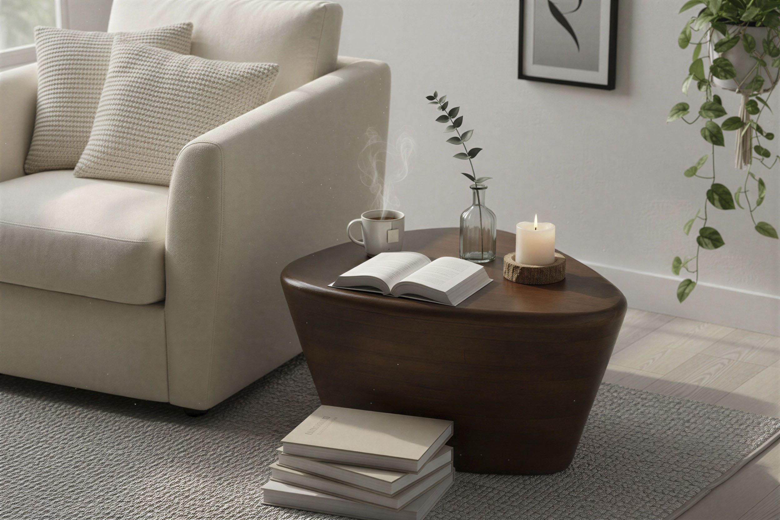 SIT Beistelltisch "Tel Aviv aus Mango massiv mit dreieckiger Tischplatte" 1 Stk. tlg. Geometrisches Design mit dreieckiger Massivholz-Tischplatte