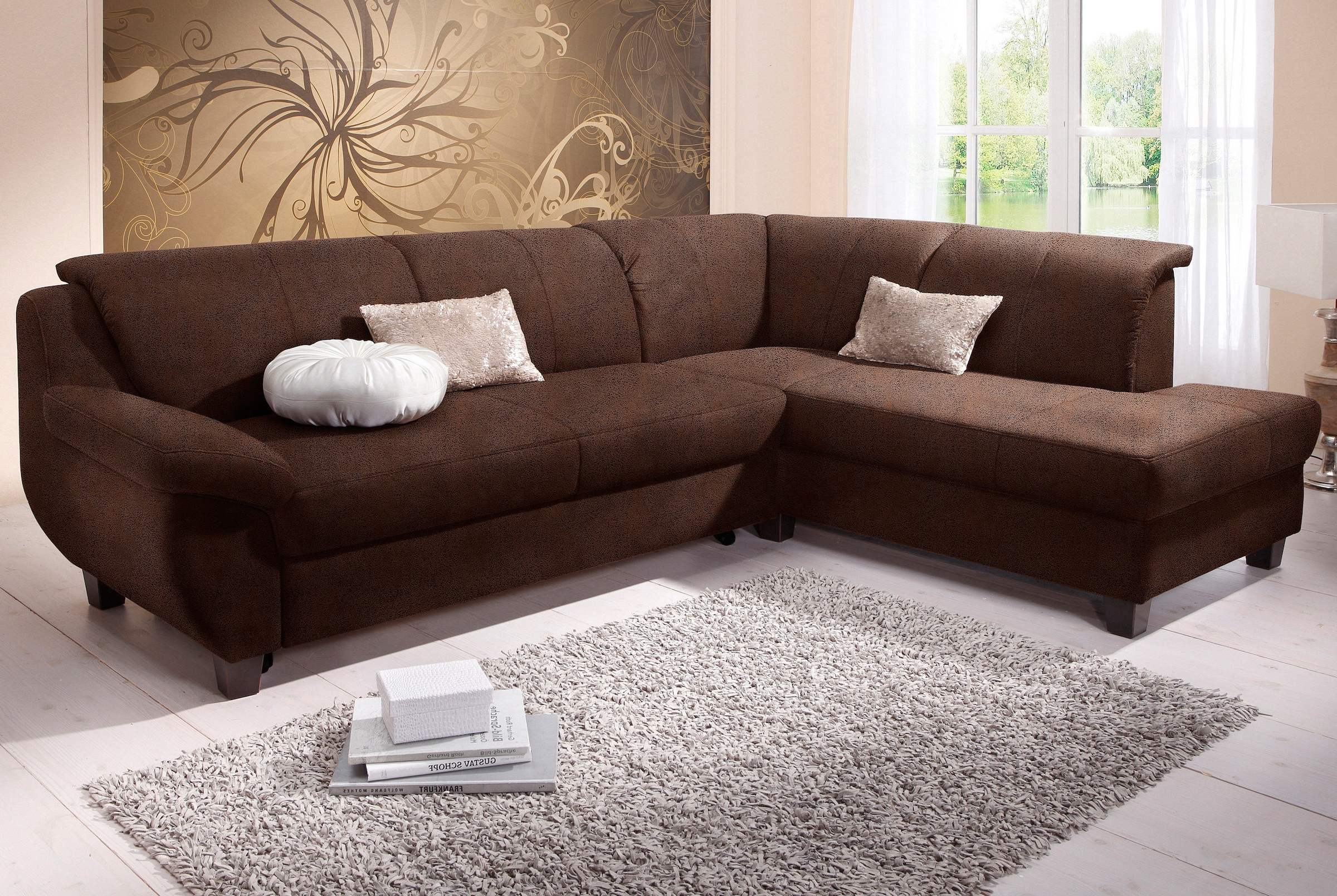 Home affaire Ecksofa "Yesterday Sitzbelastung 140 kg, L-Form", Belastbarkei günstig online kaufen
