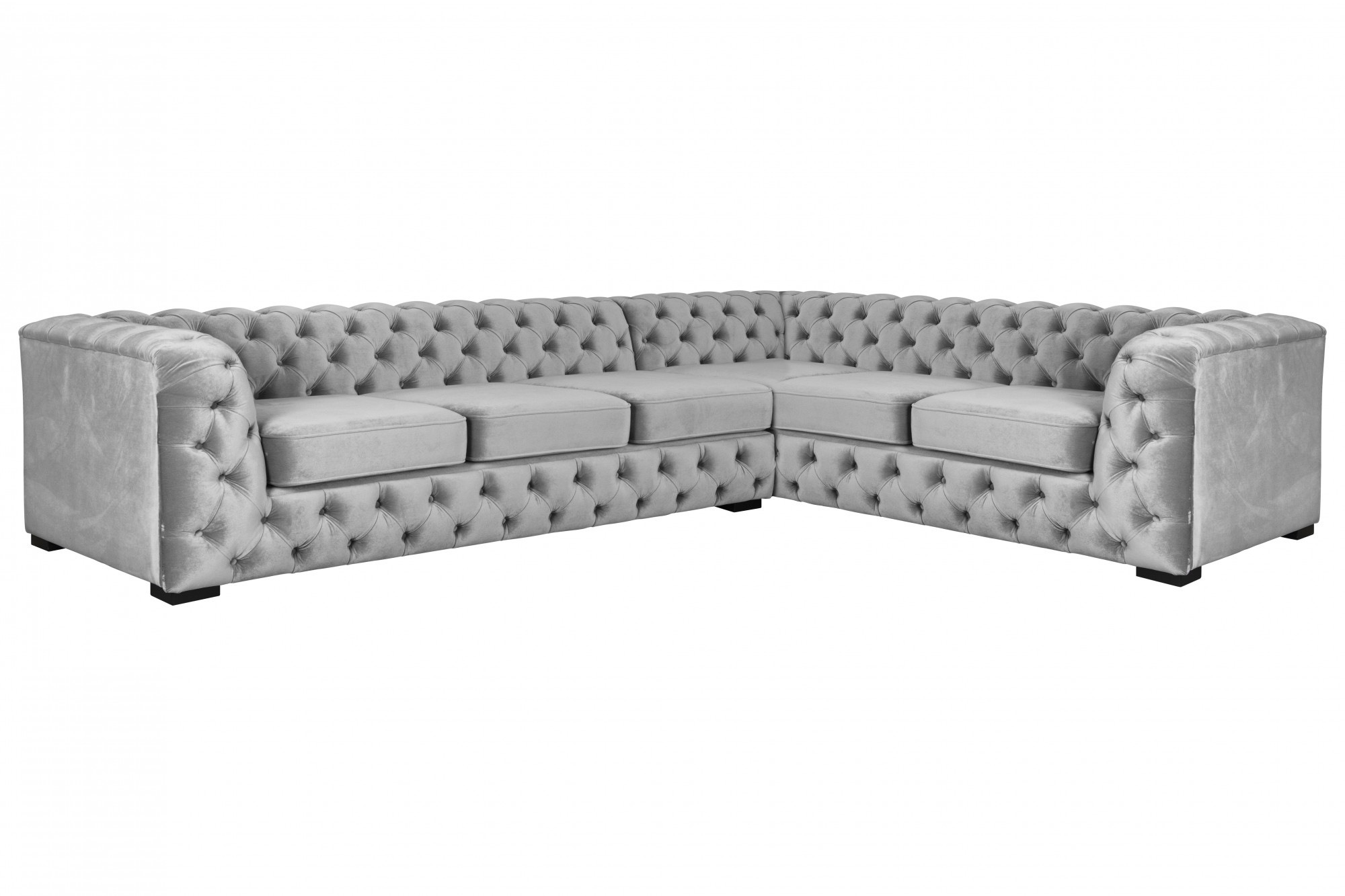 Home affaire Chesterfield-Sofa "KALINA L-Form", hochwertig Chesterfield-Aus günstig online kaufen