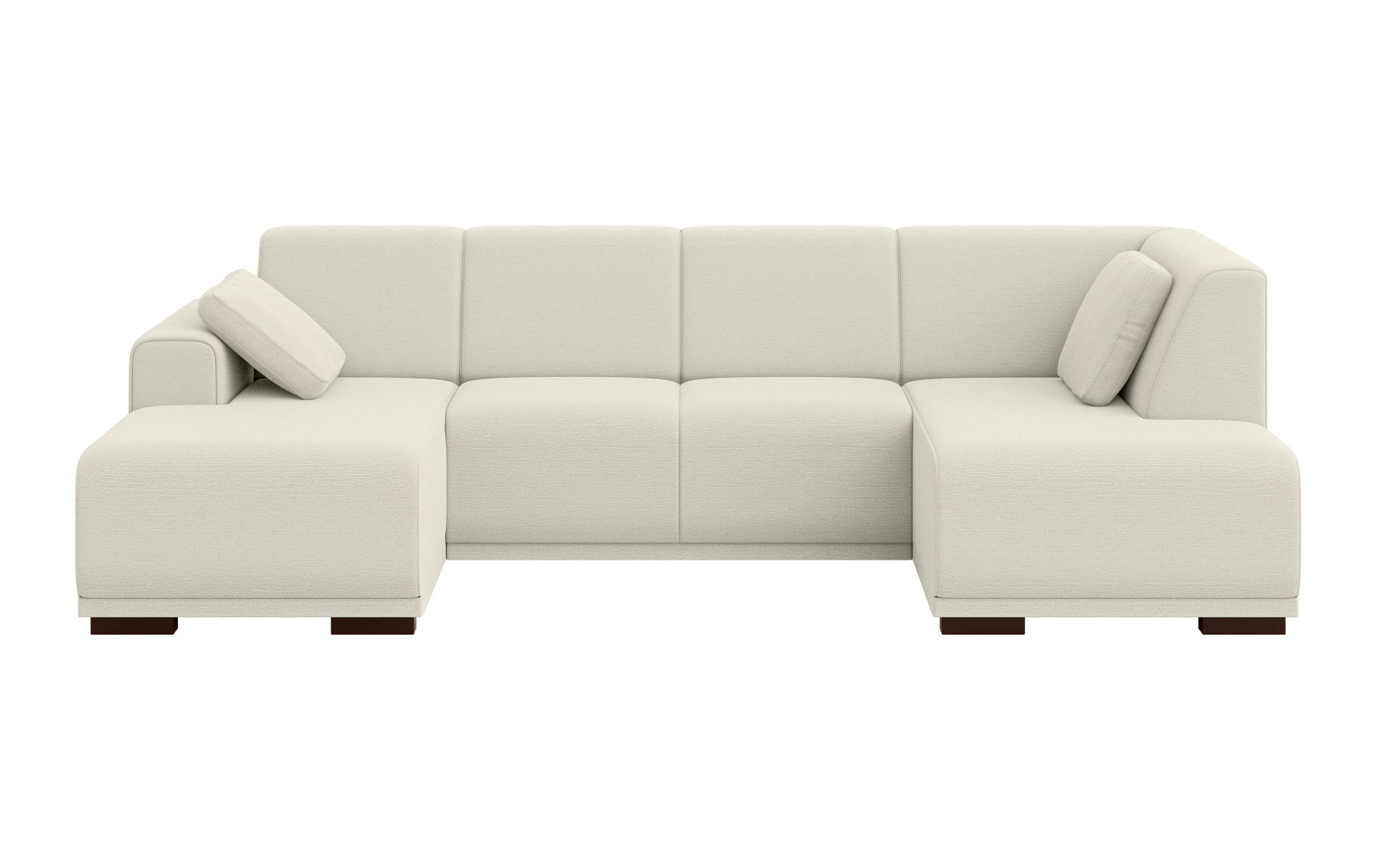 Home affaire Wohnlandschaft »BORNHOLM U-Form mit Recamiere rechts/links, B/T/H: 300/162/85 cm«, U-Form mit Wellenunterfederung, Recamiere rechts oder links bestellbar