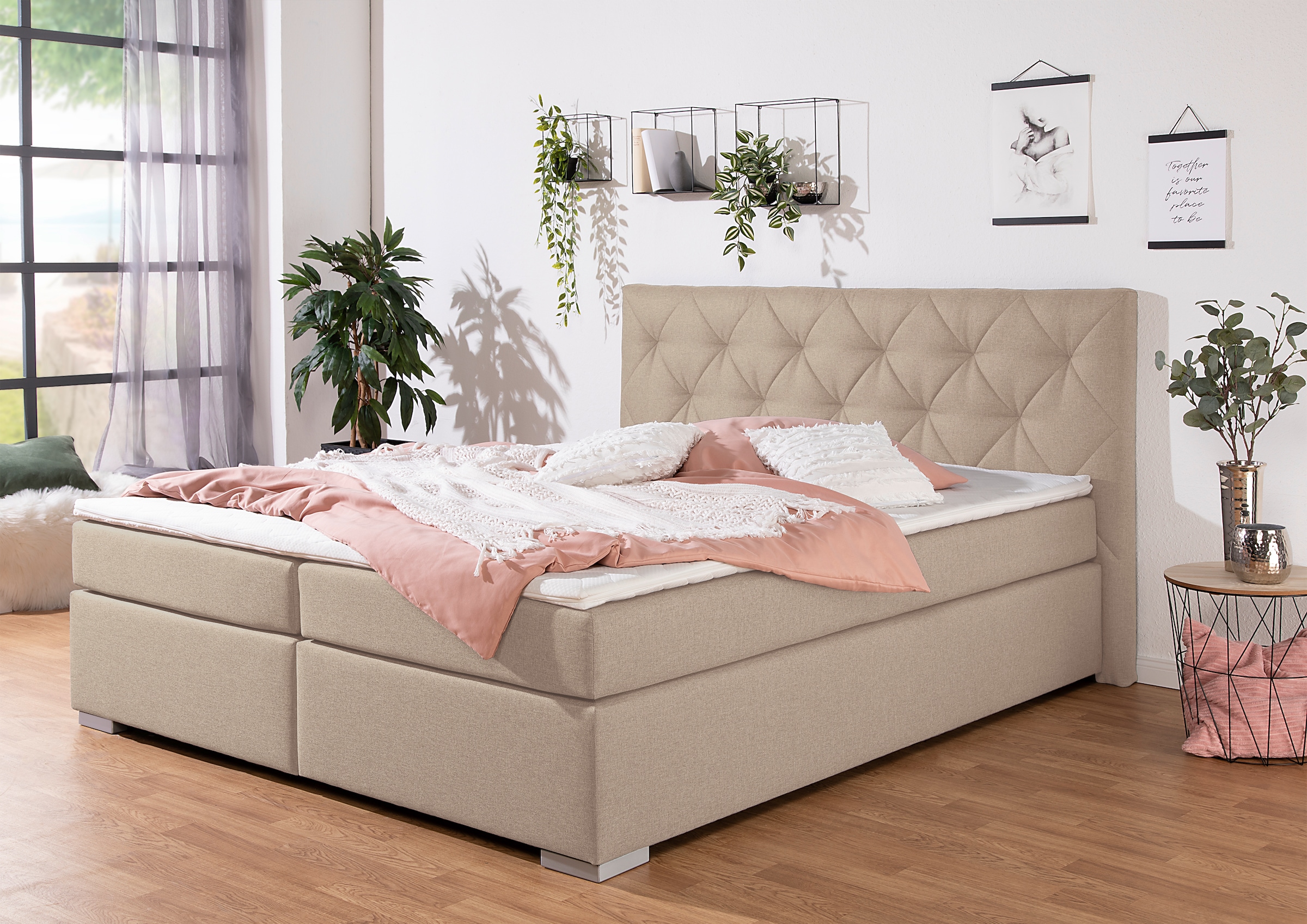 Home Affaire Tynan Boxspringbett Beige 9