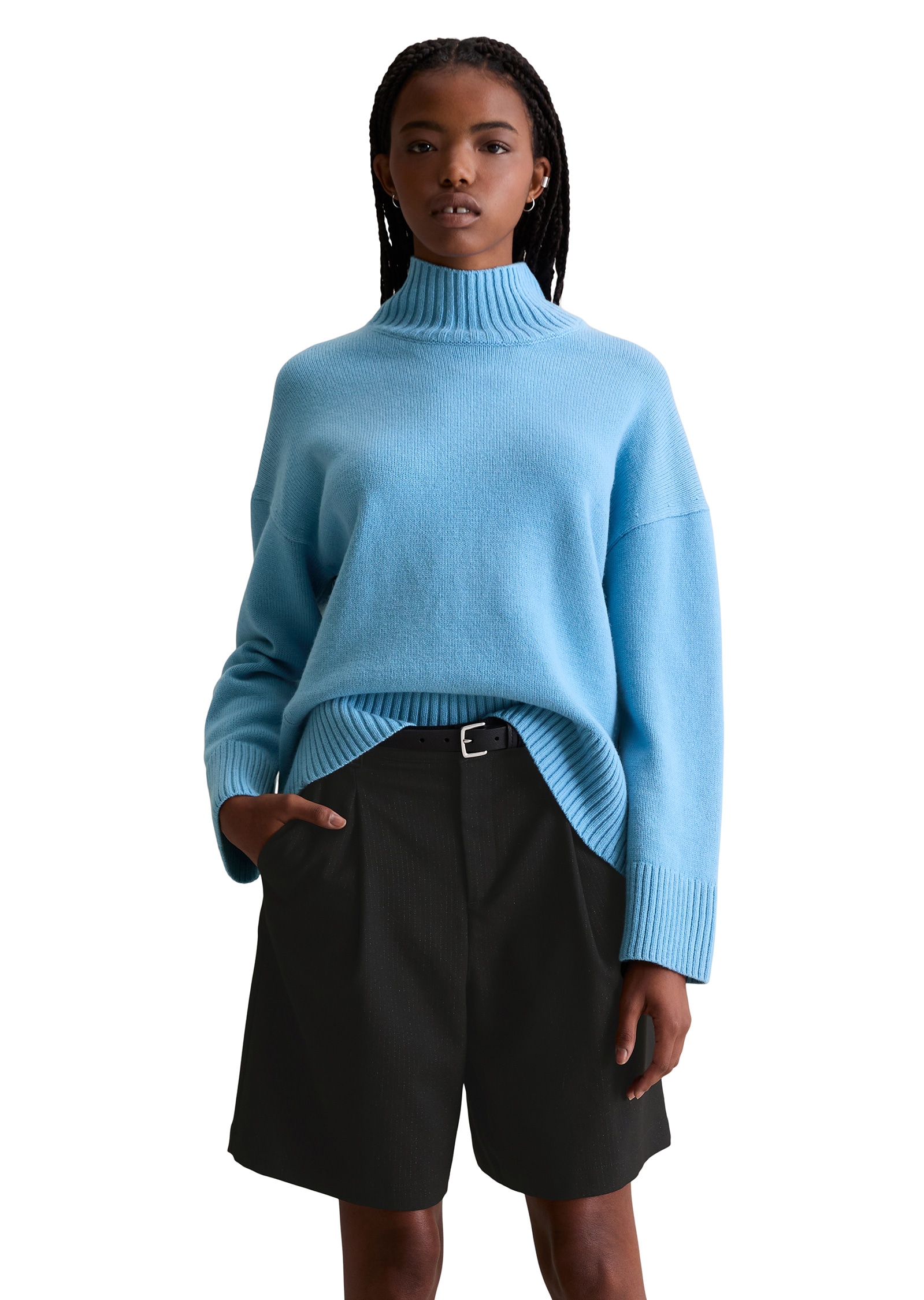 Marc OPolo DENIM Stehkragenpullover "aus softem Wolle-Mix" günstig online kaufen