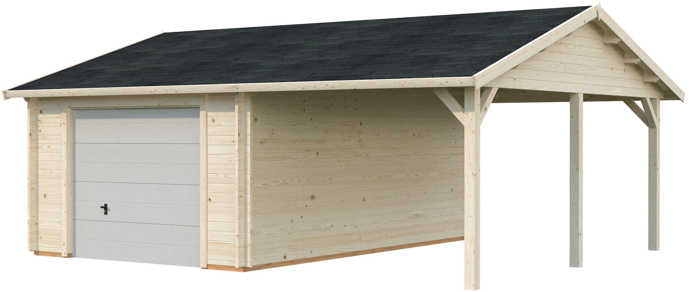 Palmako Garage "Roger, mit Sektionaltor" BxTxH: 703x619x316 cm