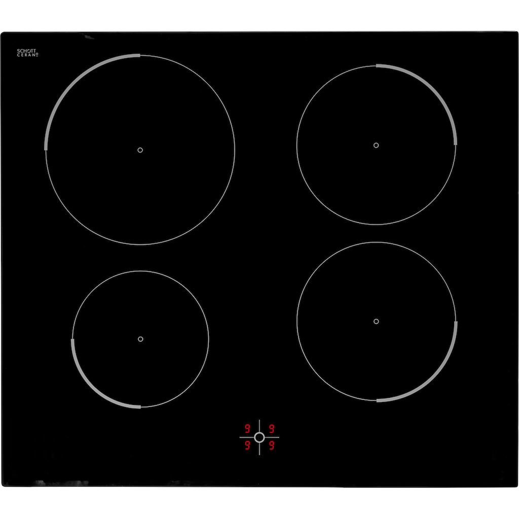 Hanseatic Induktions Herd-Set »HBCO7010PA1 + HI4B6071CB«, HBCO7010PA1, mit 1-fach-Teleskopauszug, Pyrolyse-Selbstreinigung