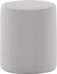 Vipack Polsterhocker "Moon, Hocker in rund, mit flauschigem Bouclé Stoff", günstig online kaufen