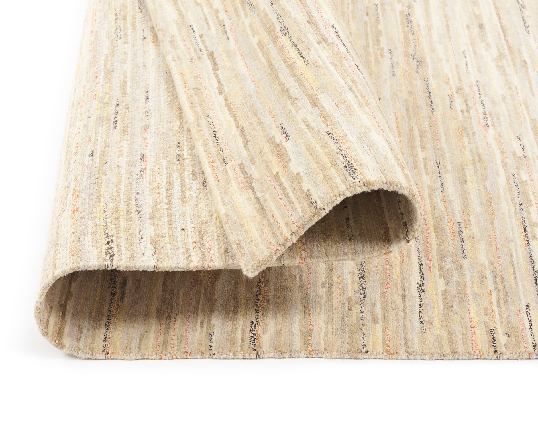 Orientteppich OCI DIE TEPPICHMARKE "HIMALI LINEA", beige, B:170cm H:5mm L:240cm, Wolle, Teppiche, reine Wolle, handgeknüpft, mit Fransen, Wohnzimmer 2