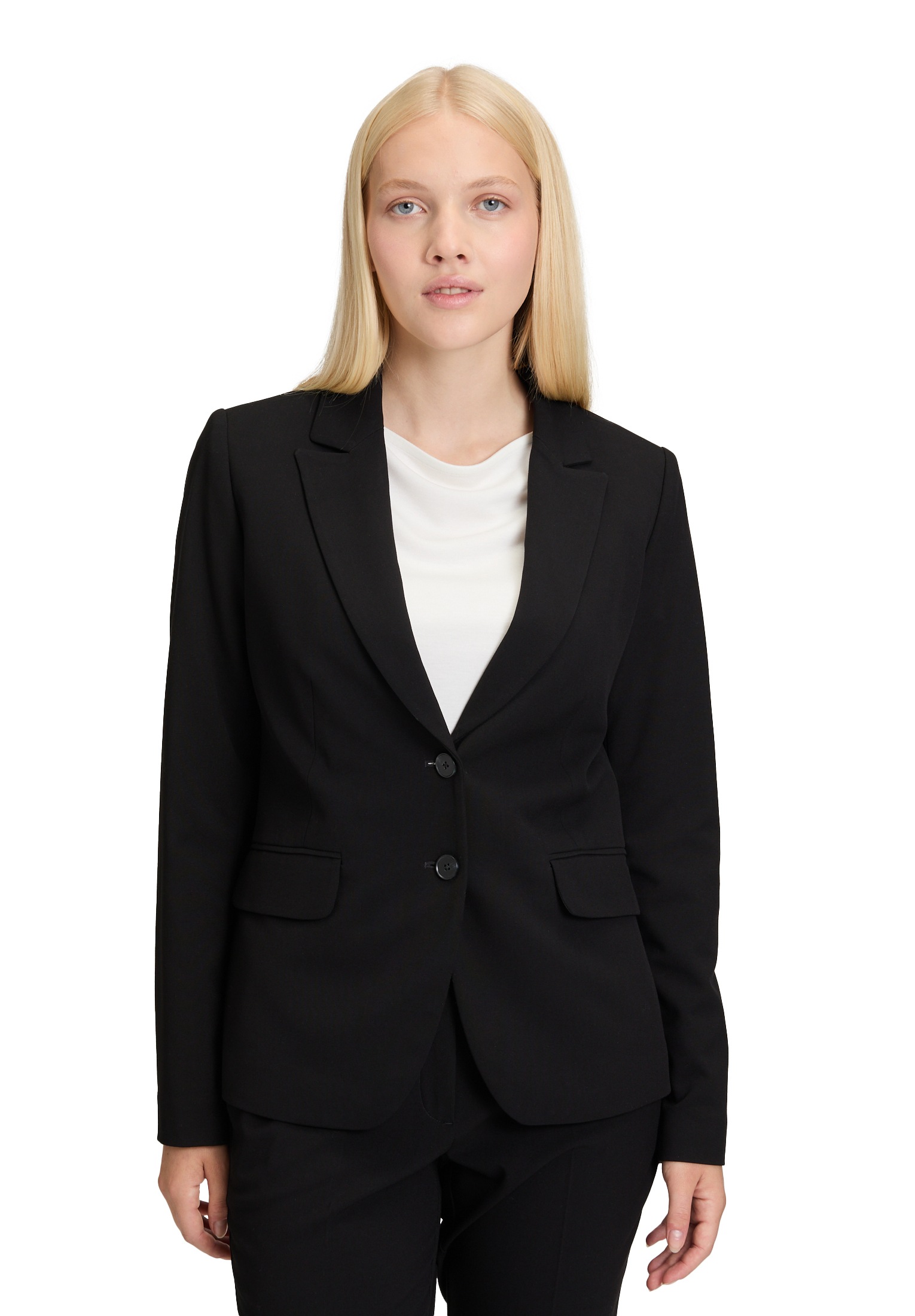 Betty&Co Longblazer "Damen Klassischer Blazer mit Taschen", Druckfutter günstig online kaufen