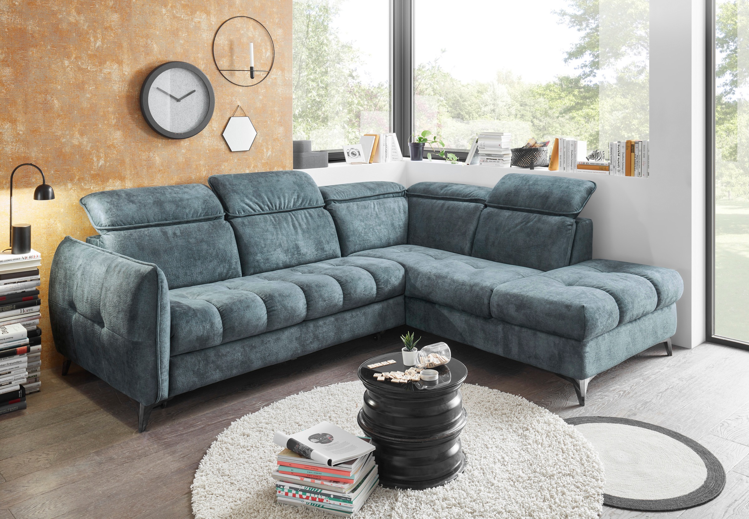 ED EXCITING DESIGN Ecksofa »Togo«, Bettfunktion, Bettkasten, frei im Raum stellbar,... kaufen