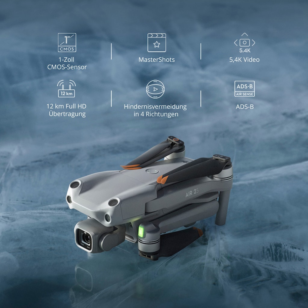 DJI Drohne »AIR 2S«, 1-Zoll CMOS-Sensor, 5,4K Video, Hindernisvermeidung in 4 Richtungen