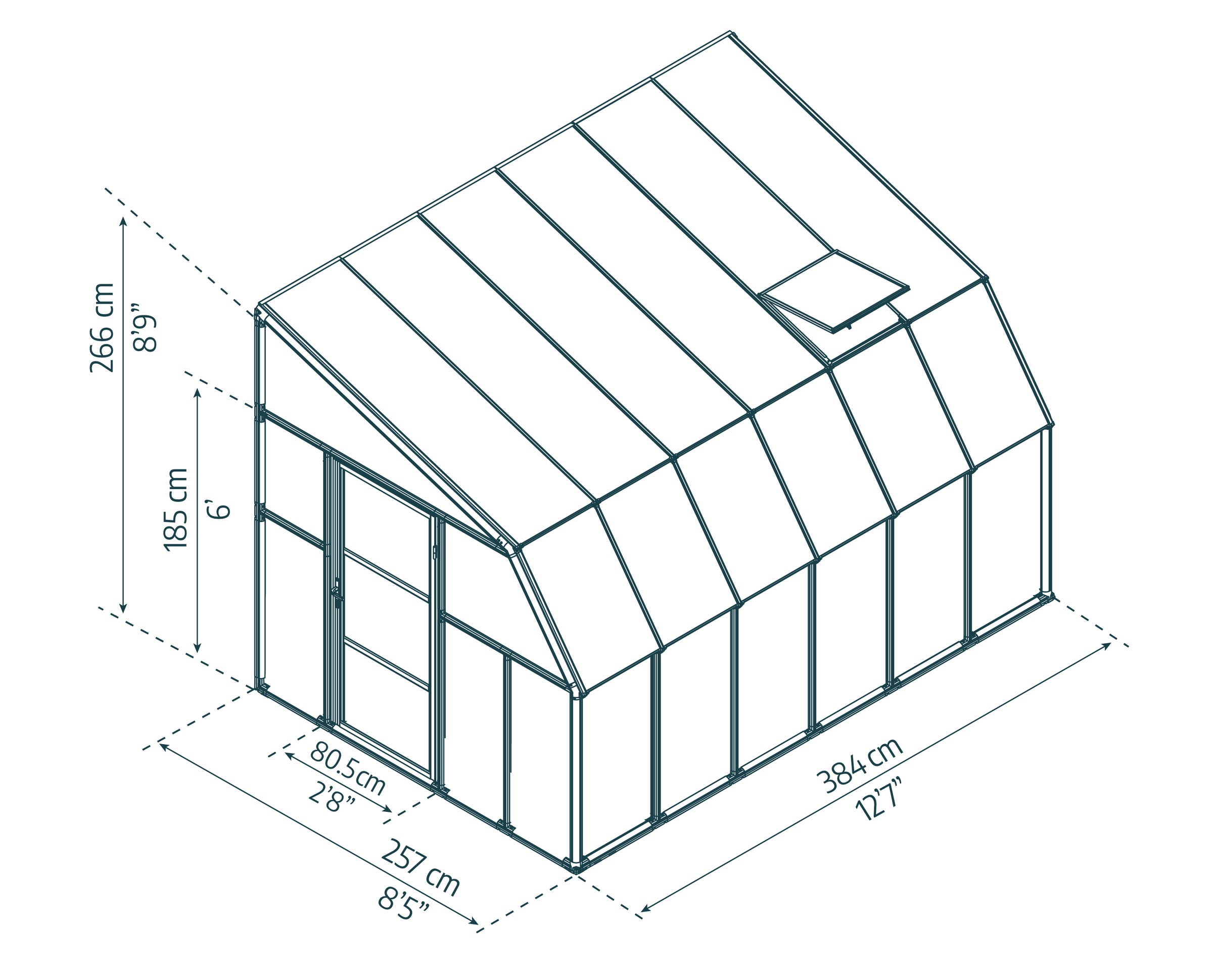 Palram - Canopia Gewächshaus »Sun Room« lebenslang widerstandsfähige Wandpaneele