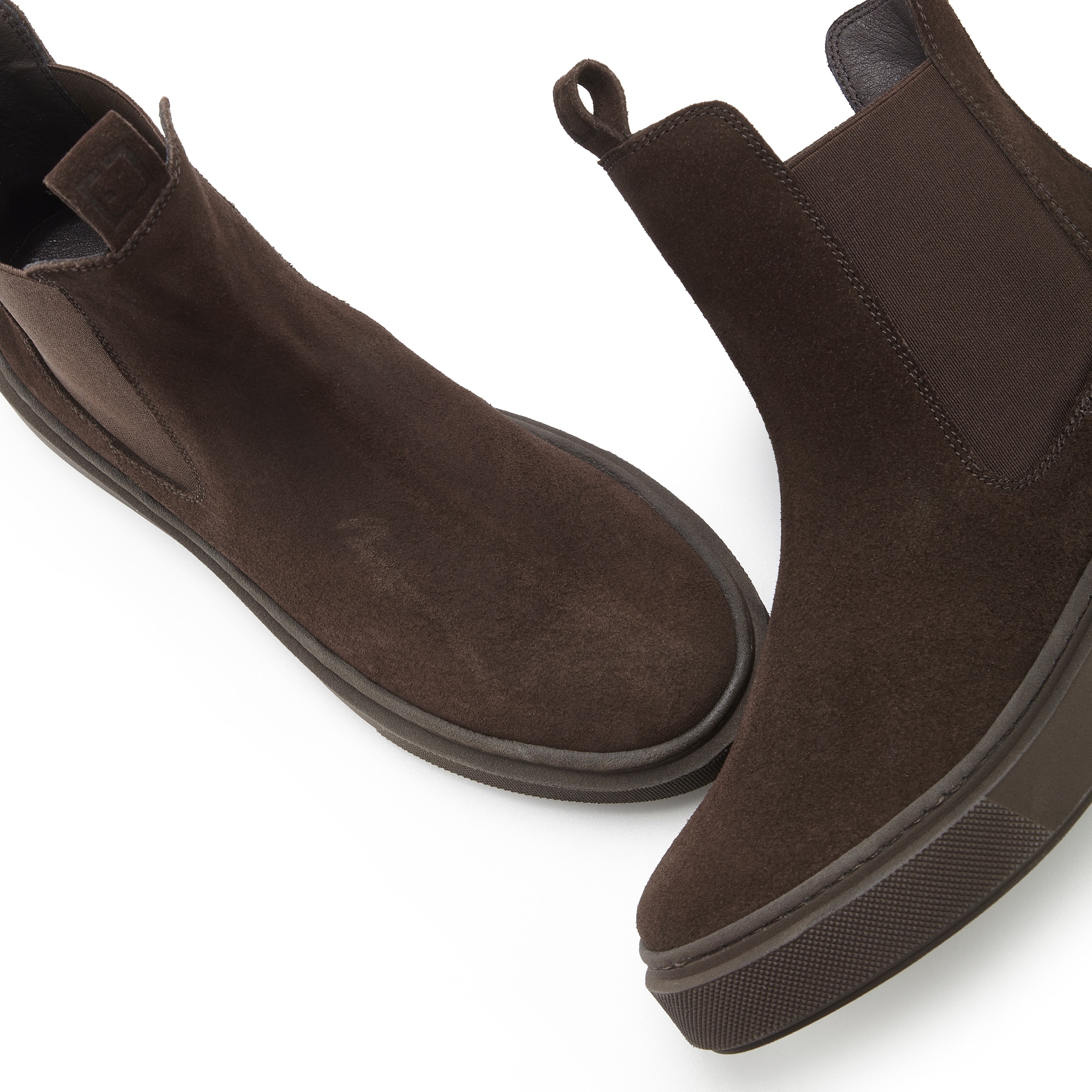 Elbsand Chelseaboots, Gefütterte Stiefelette, Schlupfstiefel aus Leder