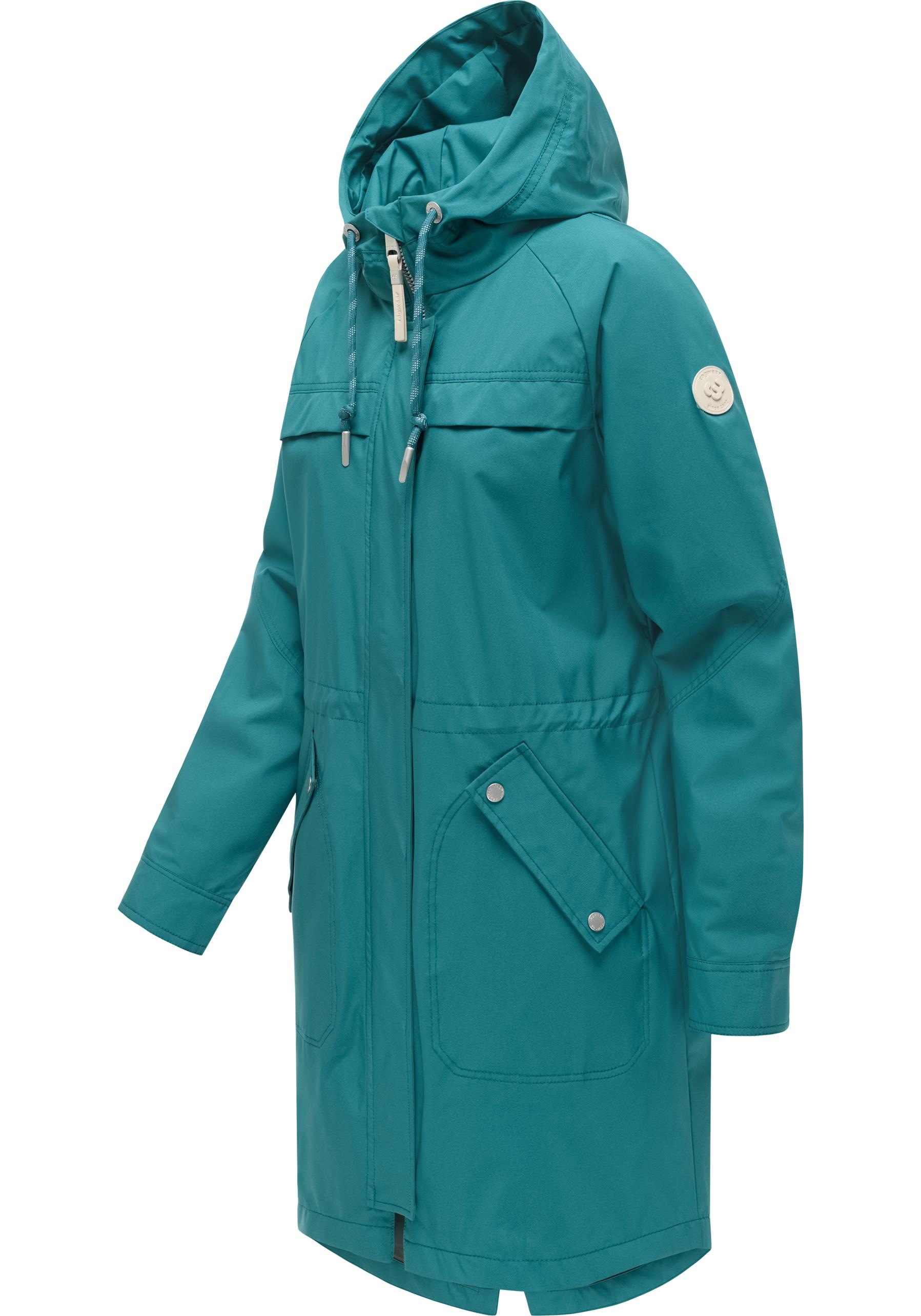 Ragwear Regenmantel "Ximenna" wasserdichter und atmungsaktiver Damen Überga günstig online kaufen