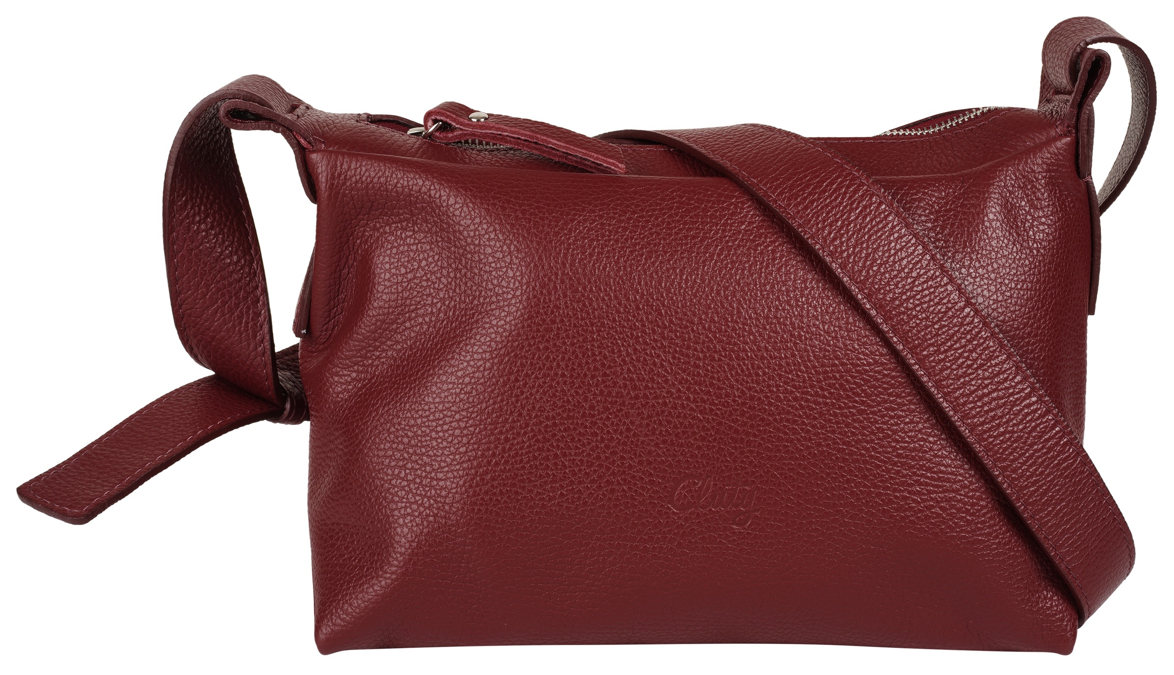 Cluty Umhängetasche echt Leder, Made in Italy