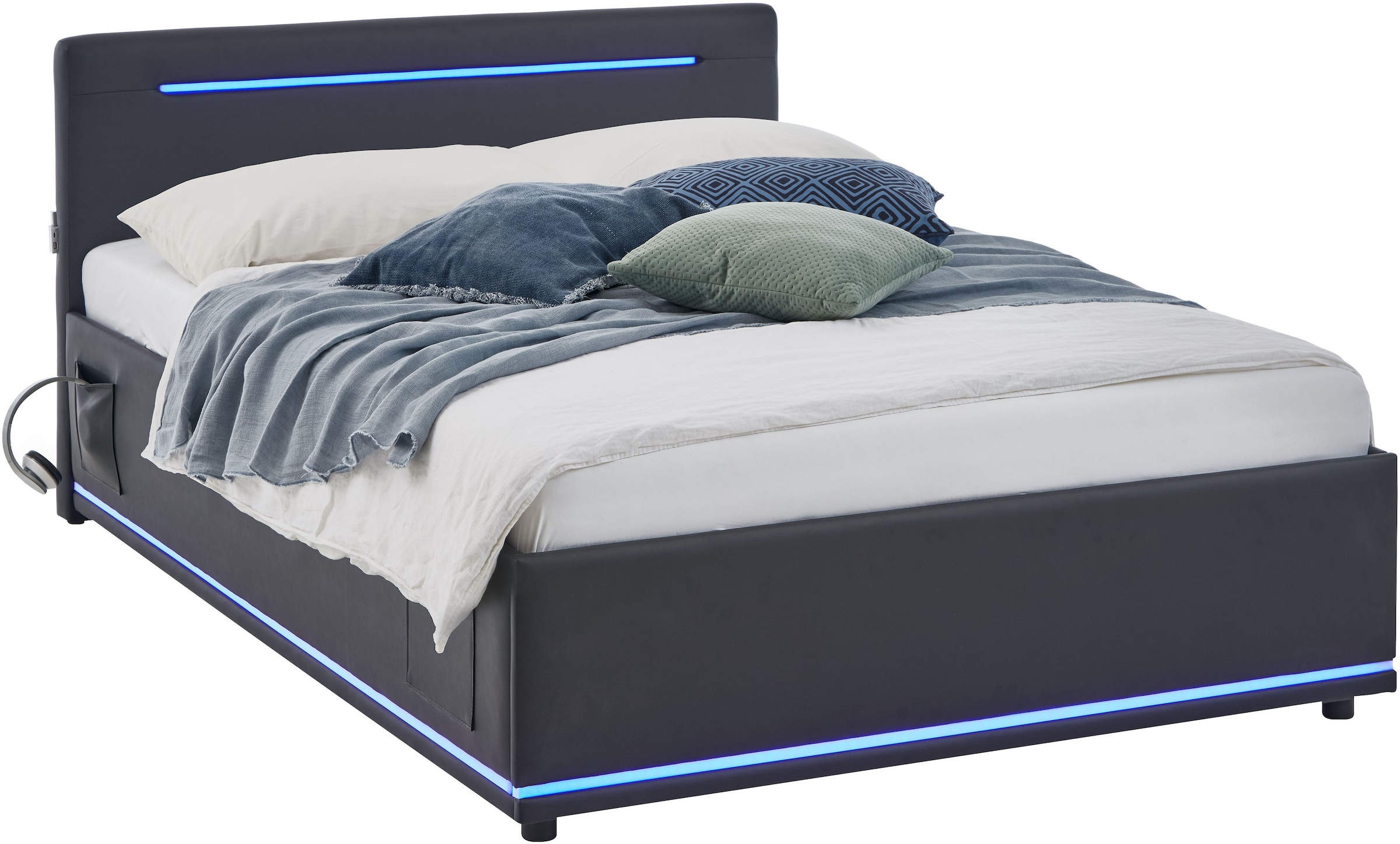 meise.möbel Polsterbett "CIRCLE inkl. LED-Beleuchtung & USB-Anschluss, wahl günstig online kaufen