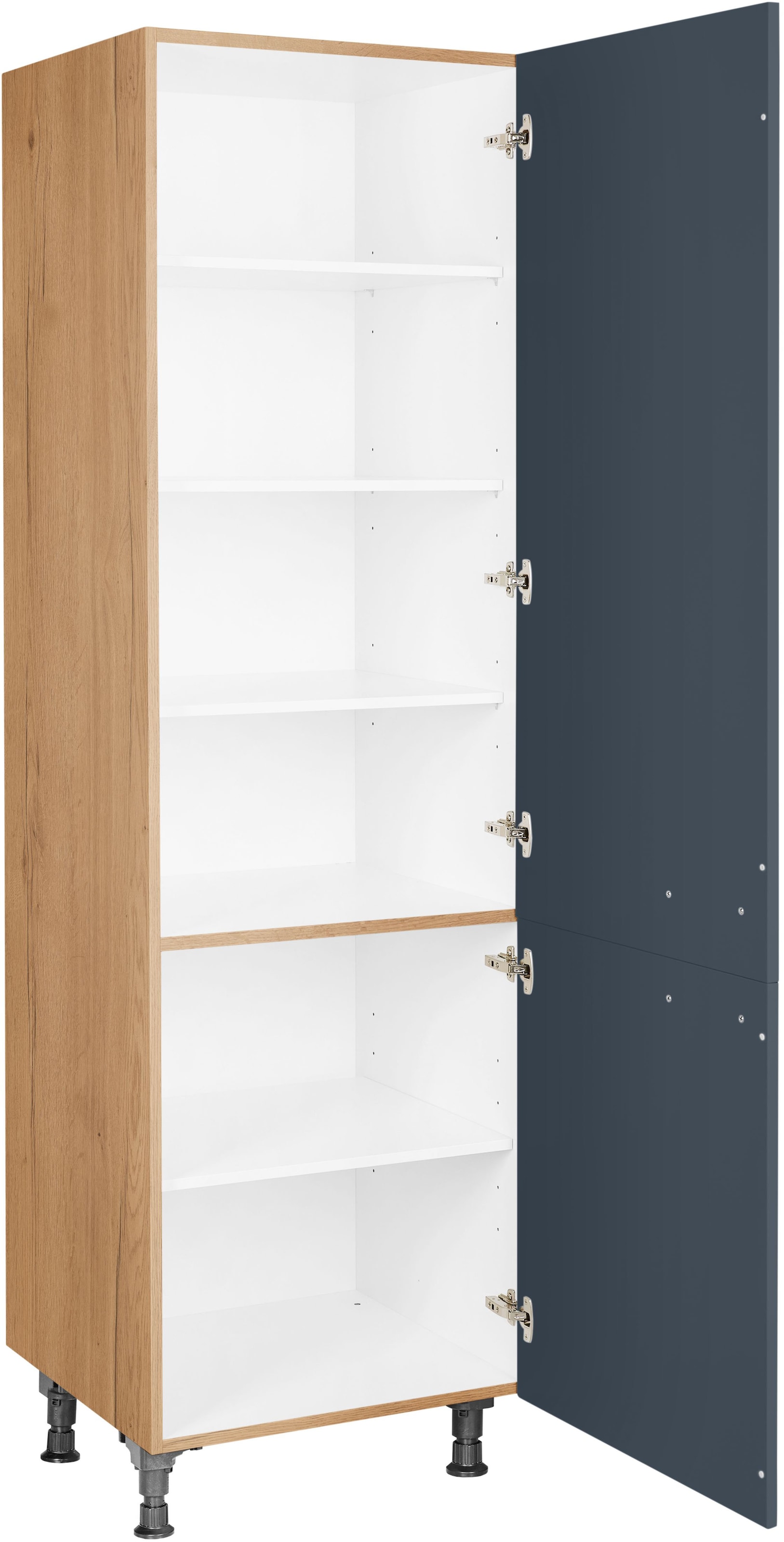 nobilia® Hochschrank »"Easytouch", Ausrichtung wählbar, mit zwei Türen, vormontiert,«, Breite/Höhe: 60/216,6 cm