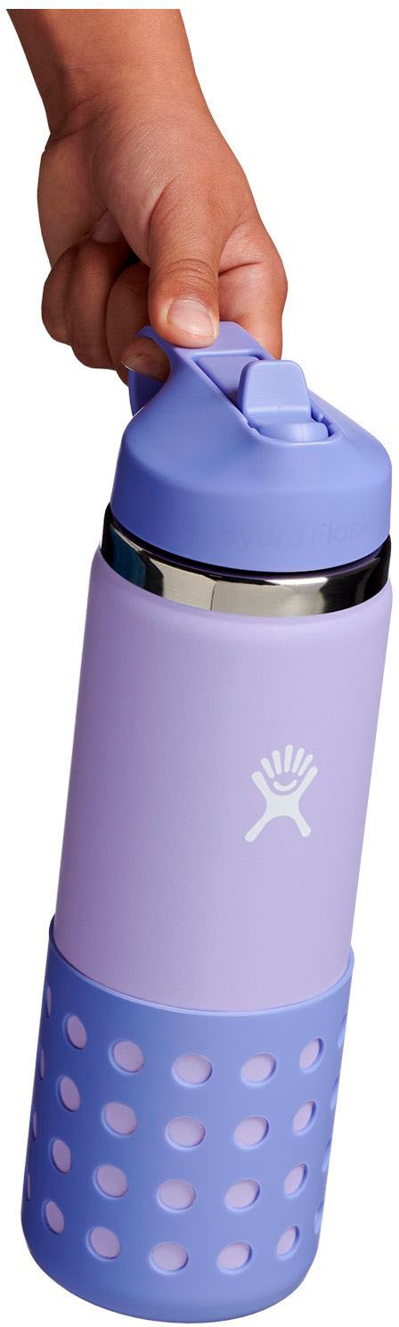 Hydro Flask Trinkflasche »Kids Wide Mouth w/ Straw Lid«, TempShield™- doppelwandige Vakuumisolierung, 591 ml