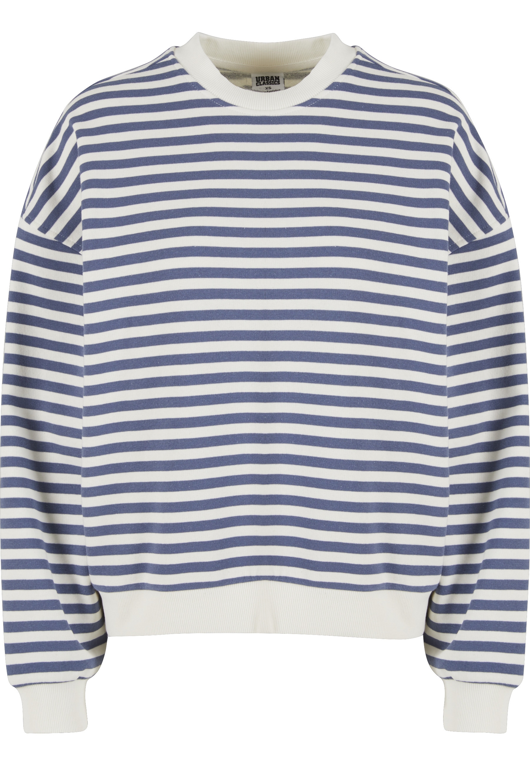 URBAN CLASSICS Sweater "Urban Classics Damen Ladies Oversized Striped Crewn günstig online kaufen