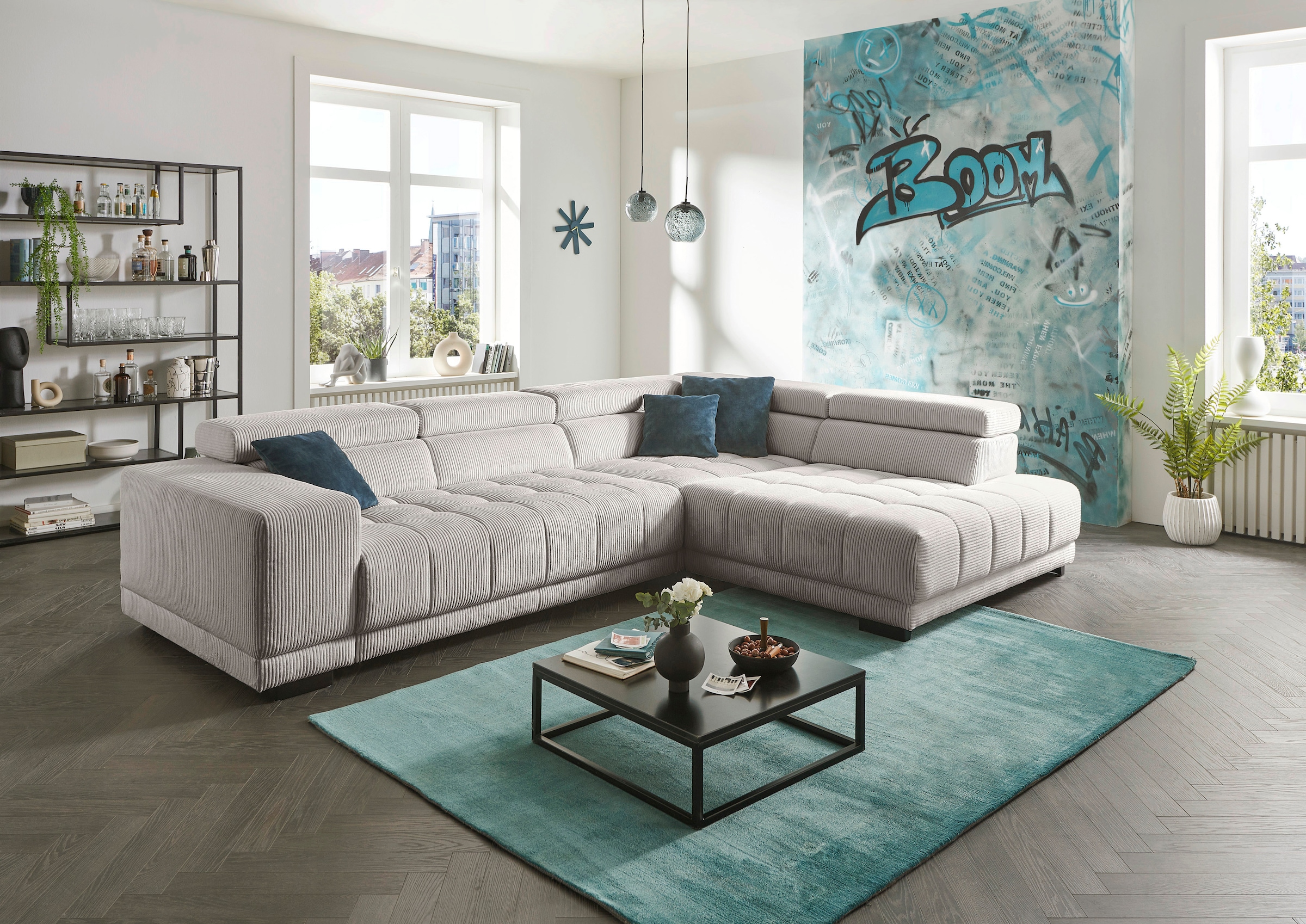 Die PlanBar Ecksofa "MP-IN15053 L-Form breiter Schenkel" wahlweise mit Kopf günstig online kaufen