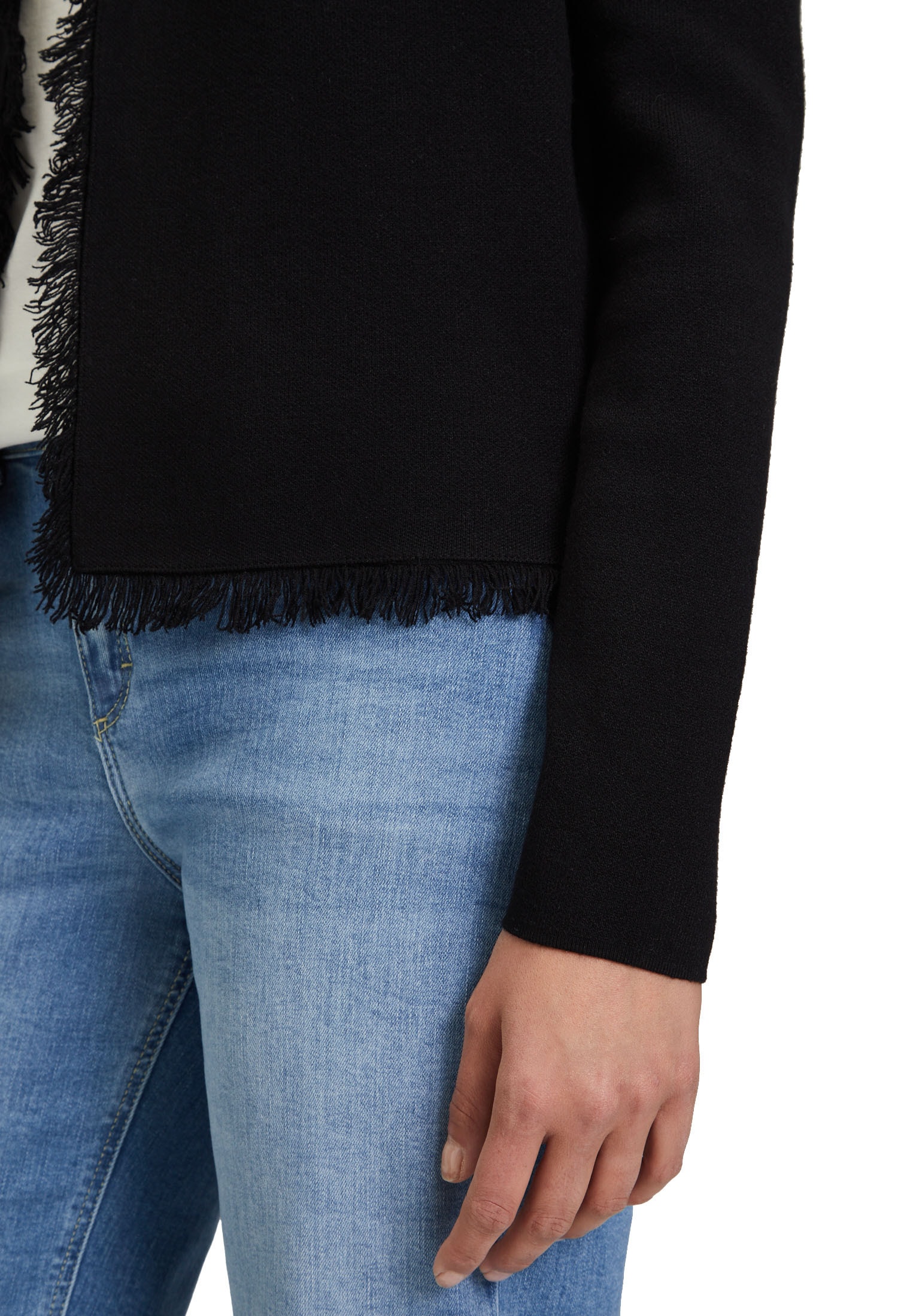 Cartoon Strickjacke »Cartoon Damen Strick-Cardigan mit Fransen«, Fransen
