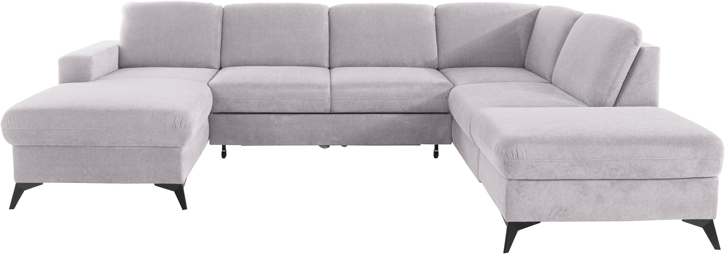 Home affaire Wohnlandschaft "Lolland U-Form" Wahlweise mit Bettfunktion und günstig online kaufen