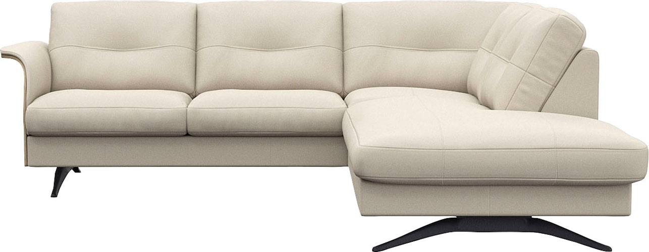 FLEXLUX Ecksofa "Glow, super bequem durch hochwertigem Sitzaufbau mit Federkern, L-Form" Modernes skandinavisches Design