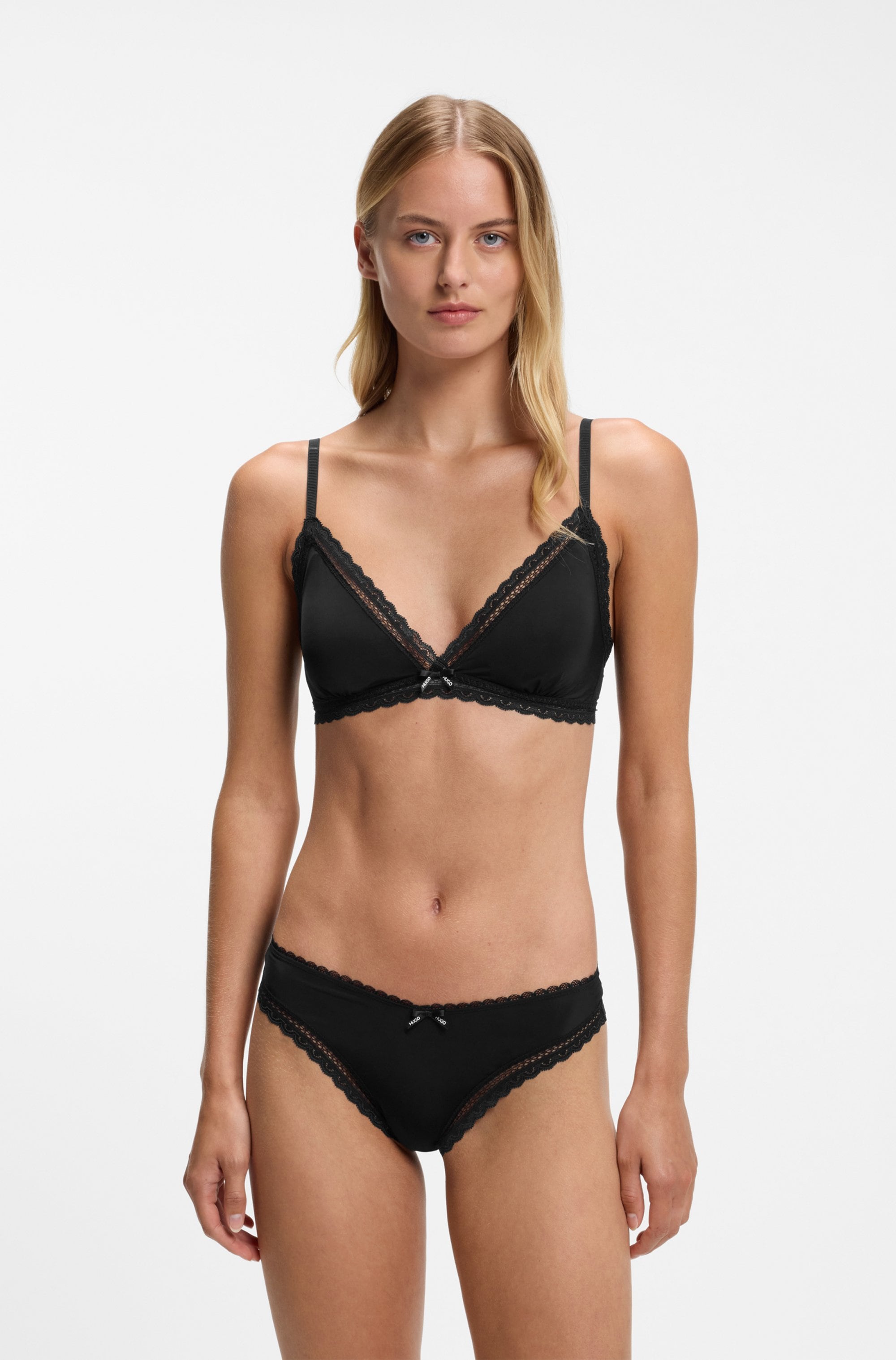HUGO Underwear Triangel-BH "Unique" mit Spitze