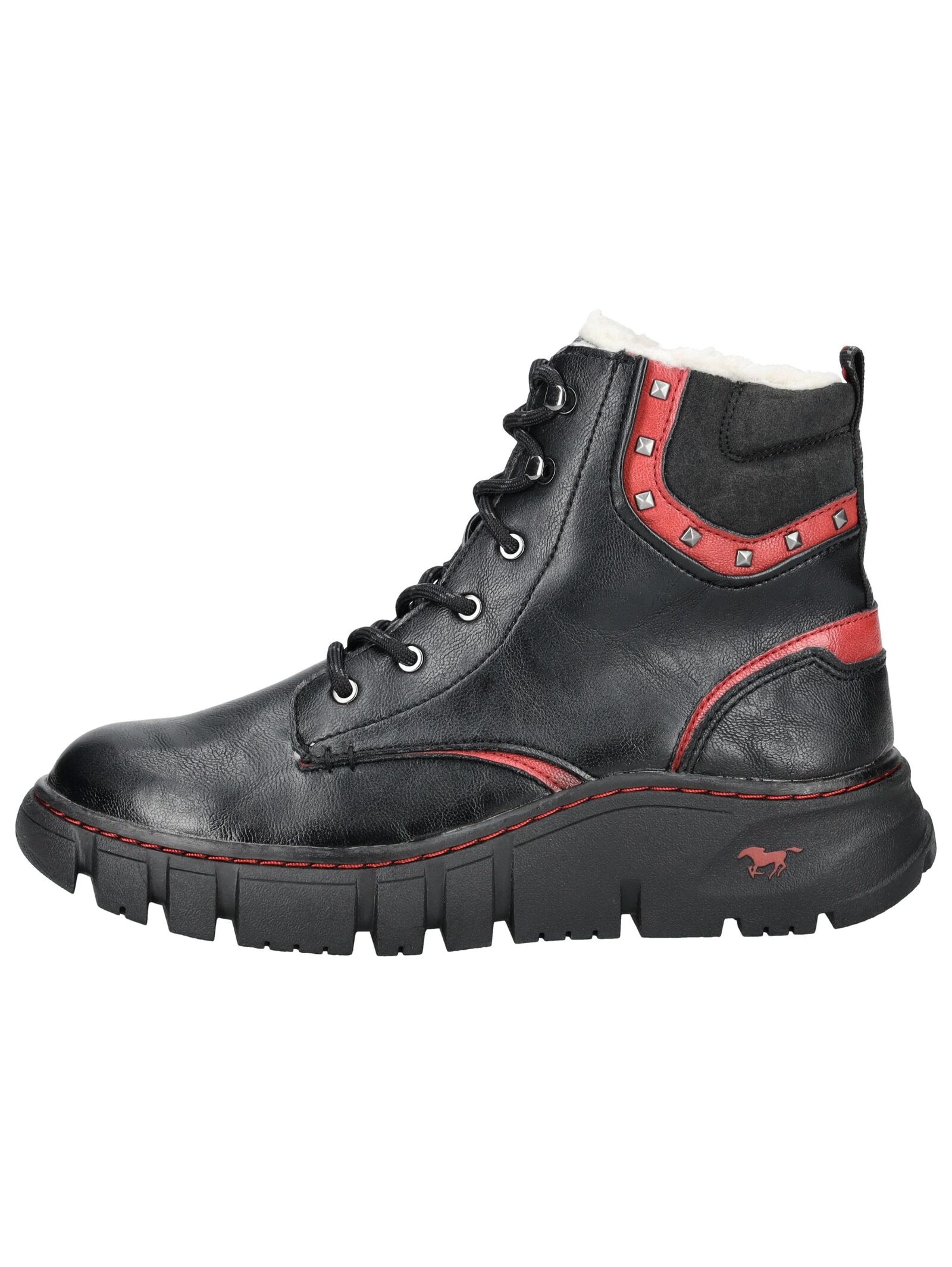 Mustang Shoes Schnürstiefelette »Mustang Shoes Stiefelette Lederimitat«