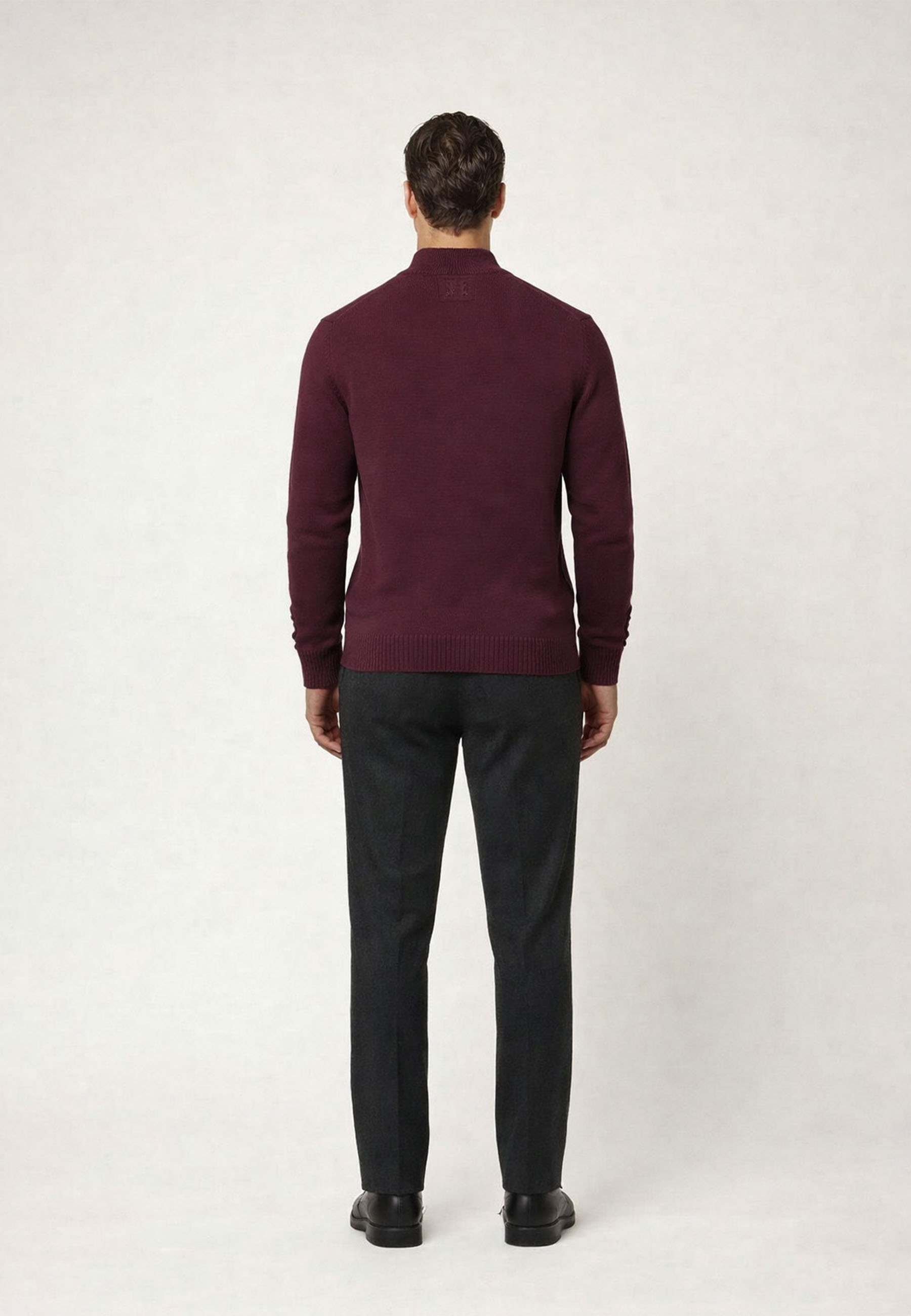 Felix Hardy Mock Neck Sweater Bordeaux XXL 3