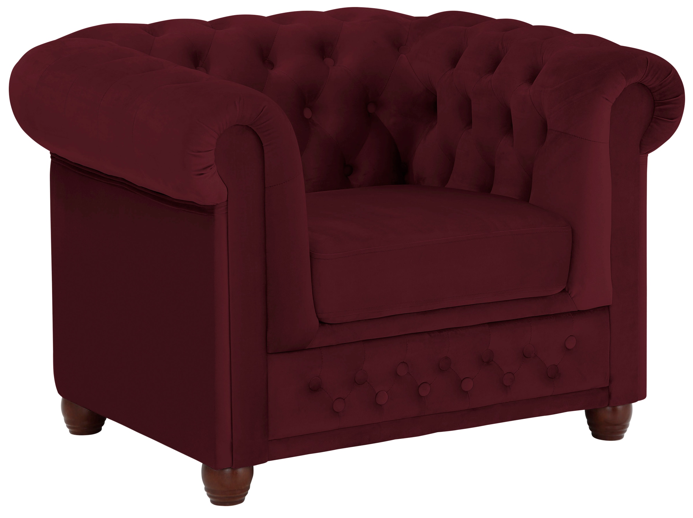 Home affaire Chesterfield-Sessel "New Castle Sessel", hochwertige Knopfheft günstig online kaufen