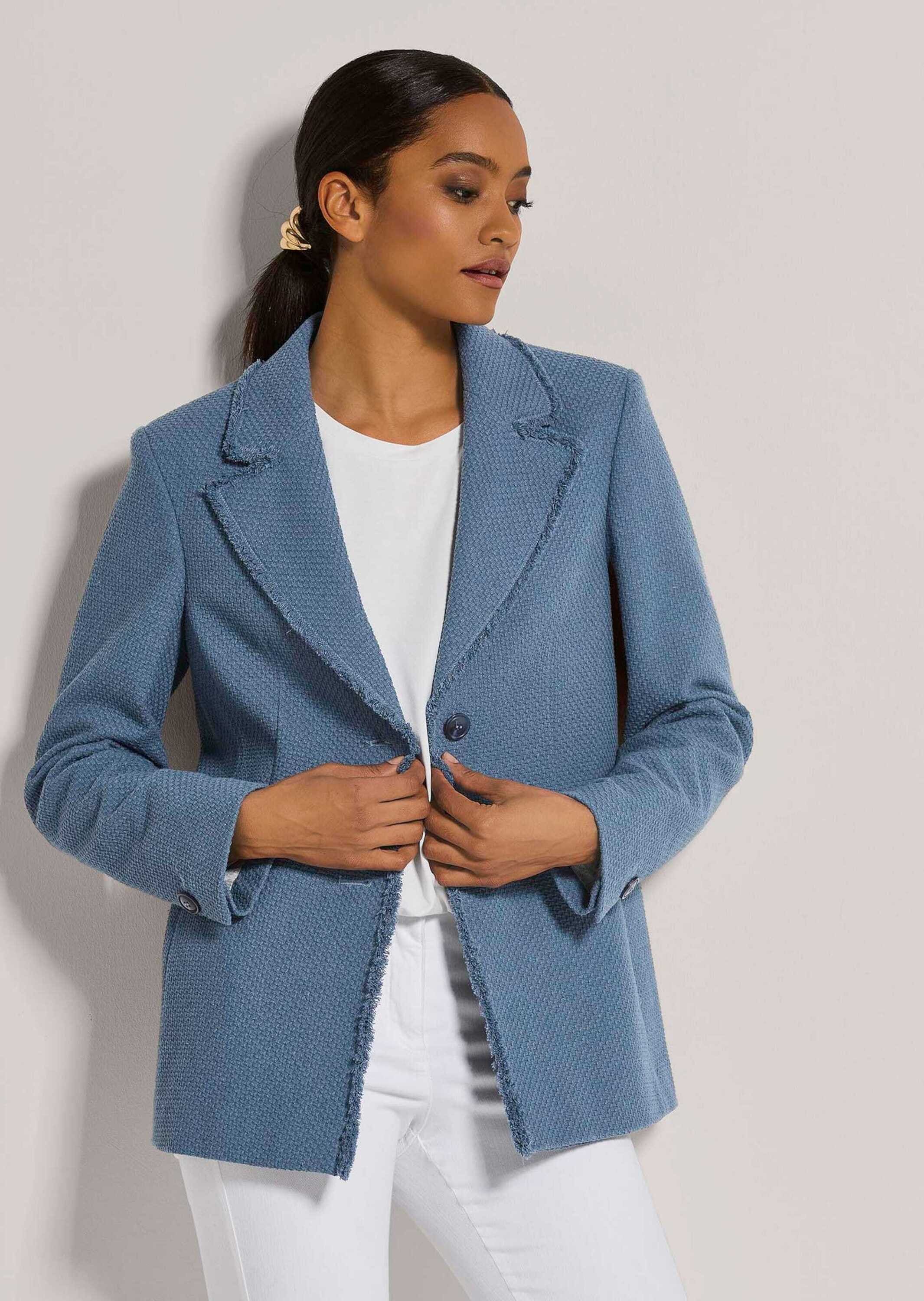 MADELEINE Longblazer »Blazer Longblazer mit Struktur«
