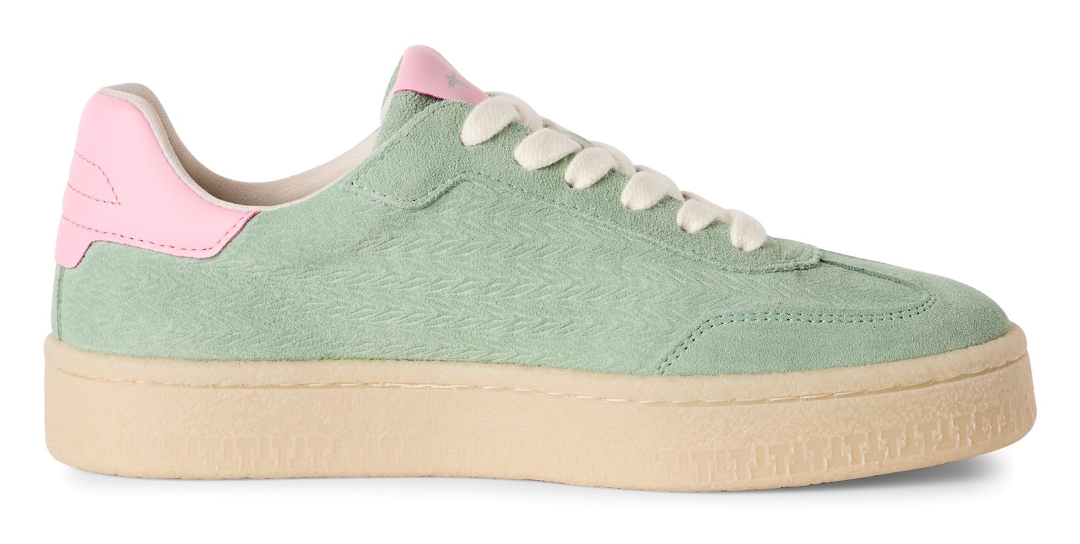 Tamaris Plateausneaker, Freizeitschuh, Halbschuh, Schnürschuh mit gepolstertem Schaftrand