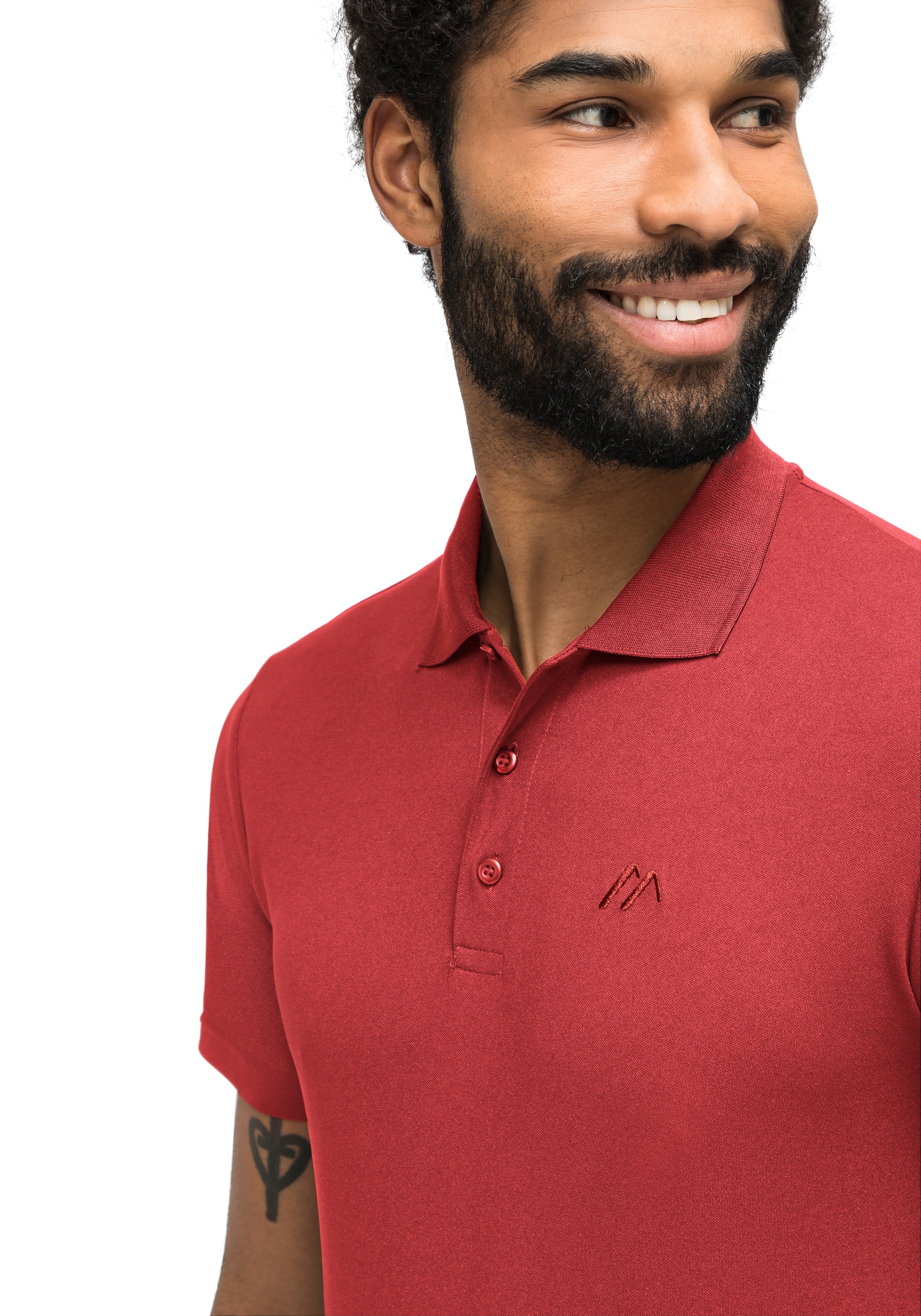 Maier Sports Funktionsshirt »Ulrich«, Herren Poloshirt, kurzarm Freizeit-Shirt mit Hemdkragen, Reg. Fit
