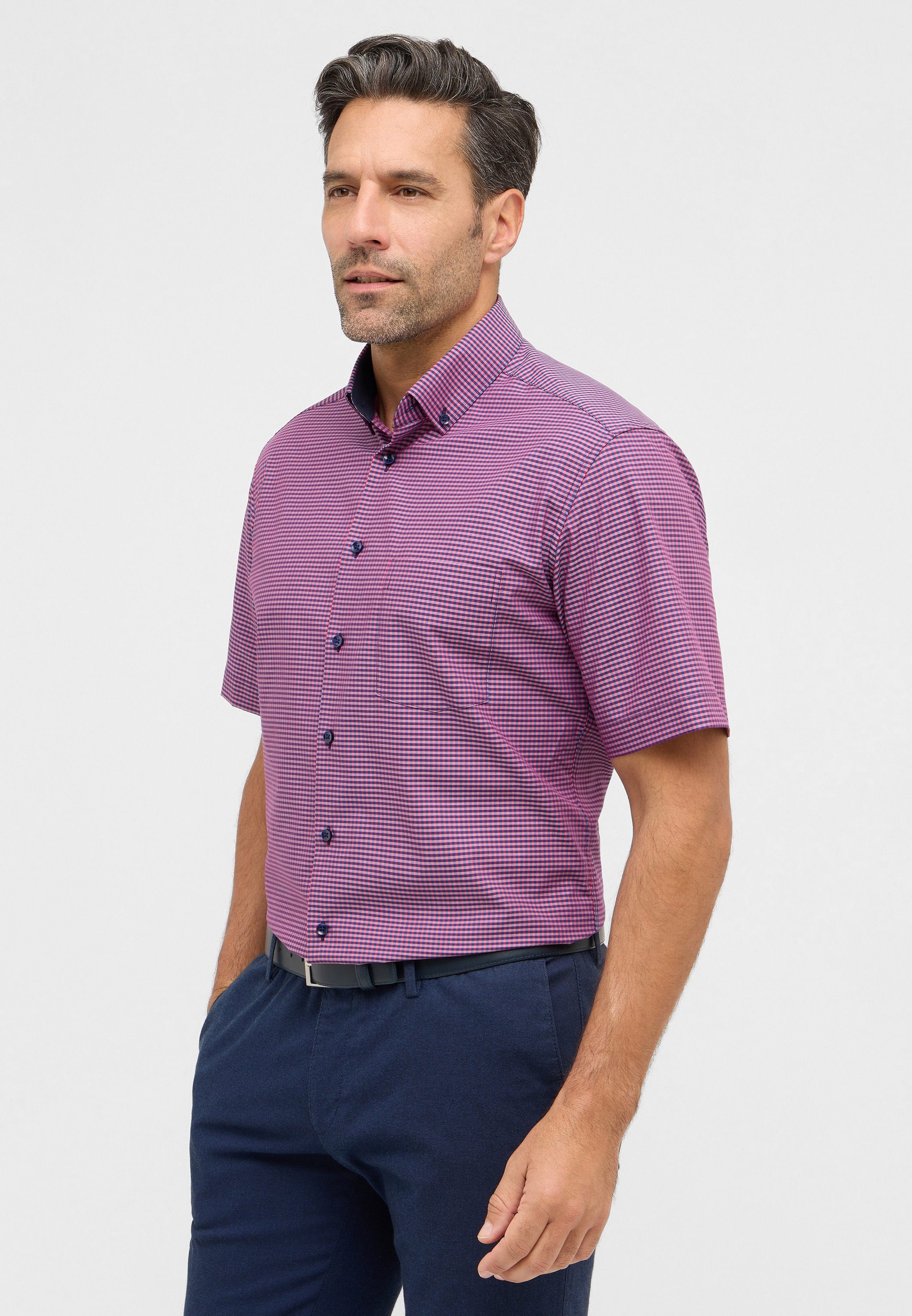 Eterna Kurzarmhemd "MODERN FIT", NON IRON (bügelfrei) günstig online kaufen