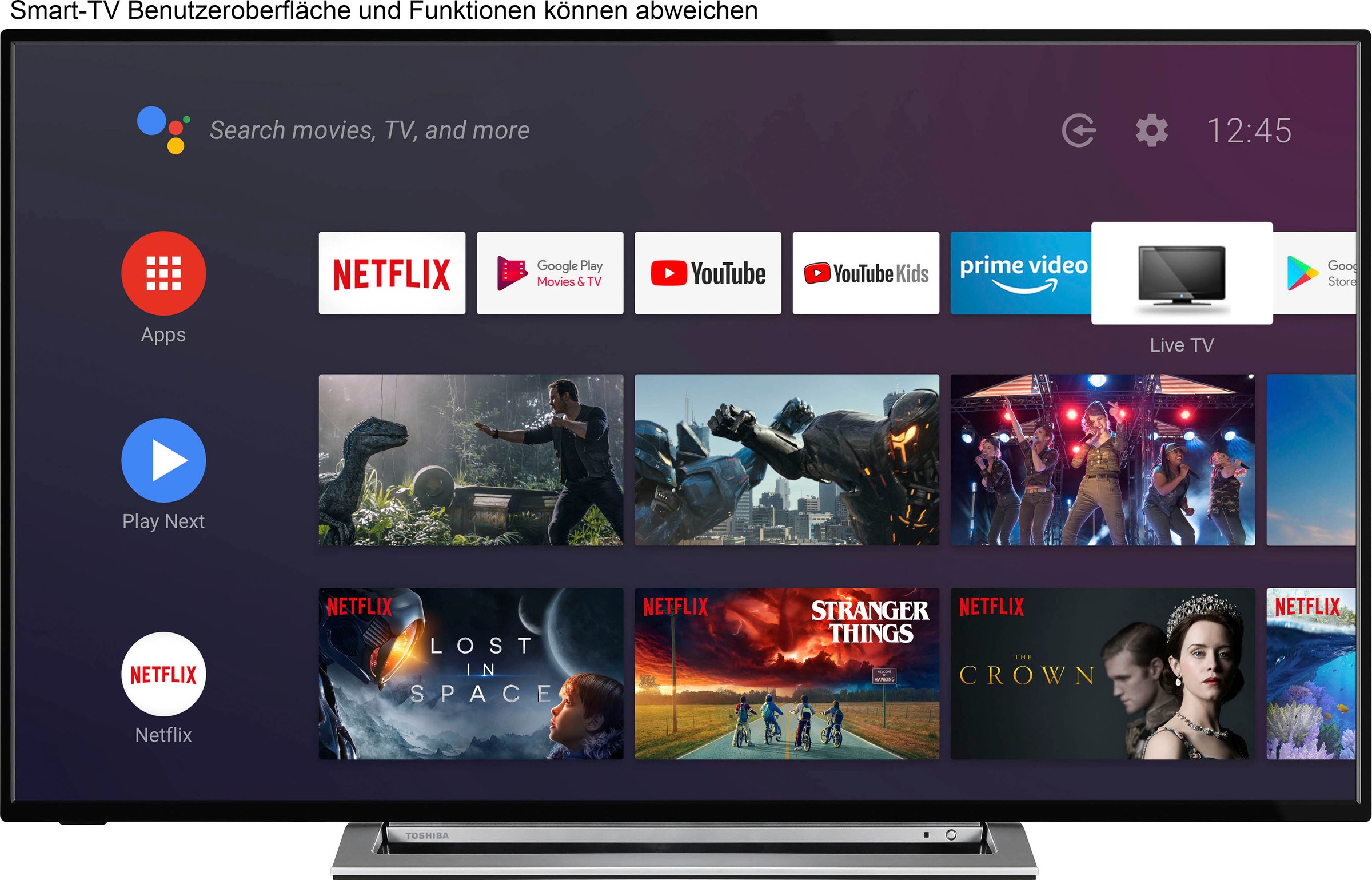 Toshiba 55ua3a63dg Led Fernseher 139 Cm 55 Zoll 4k Ultra Hd Smart Tv Baur