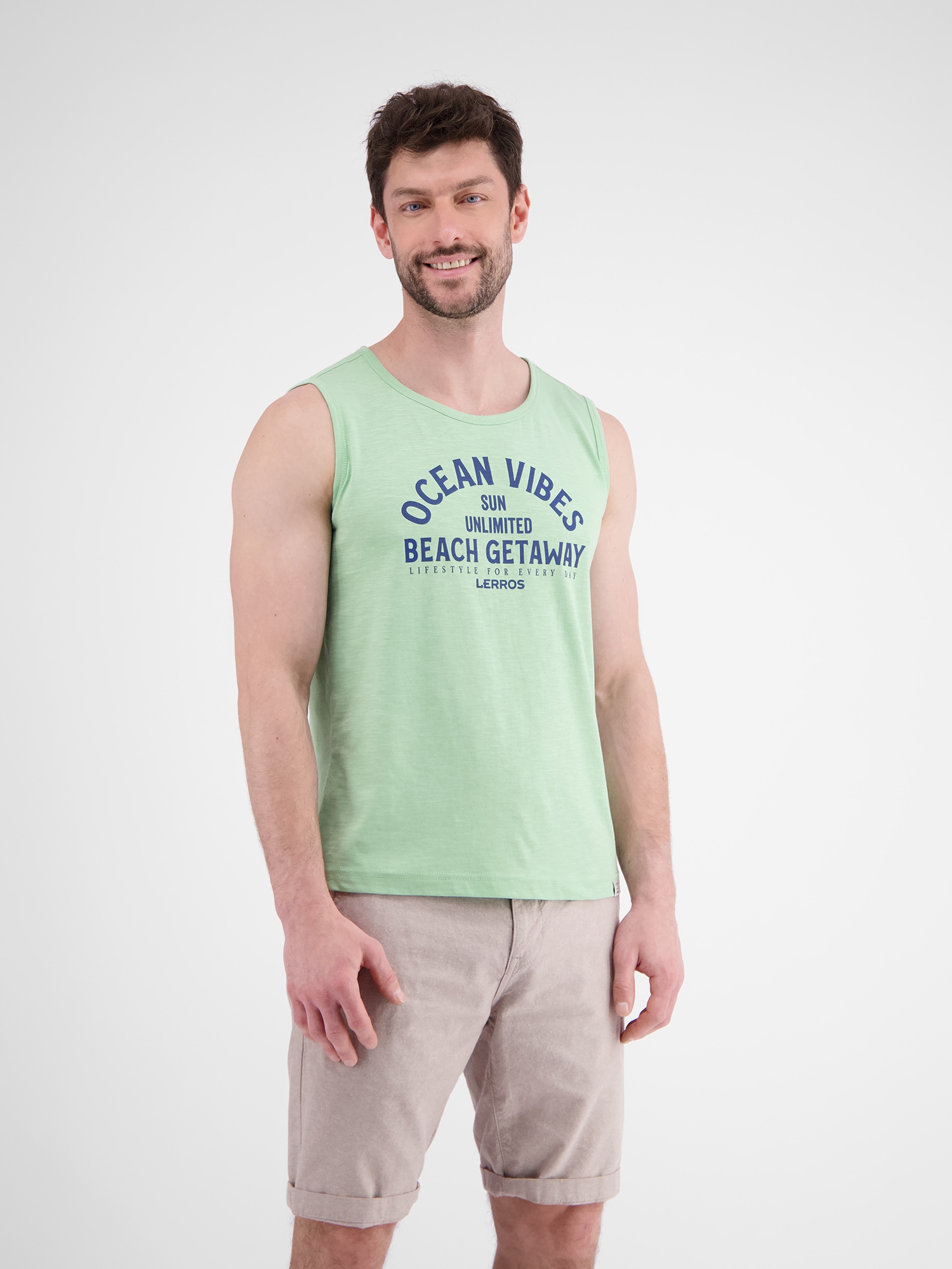 LERROS Muskelshirt »LERROS Herren Tanktop mit Brustprint«