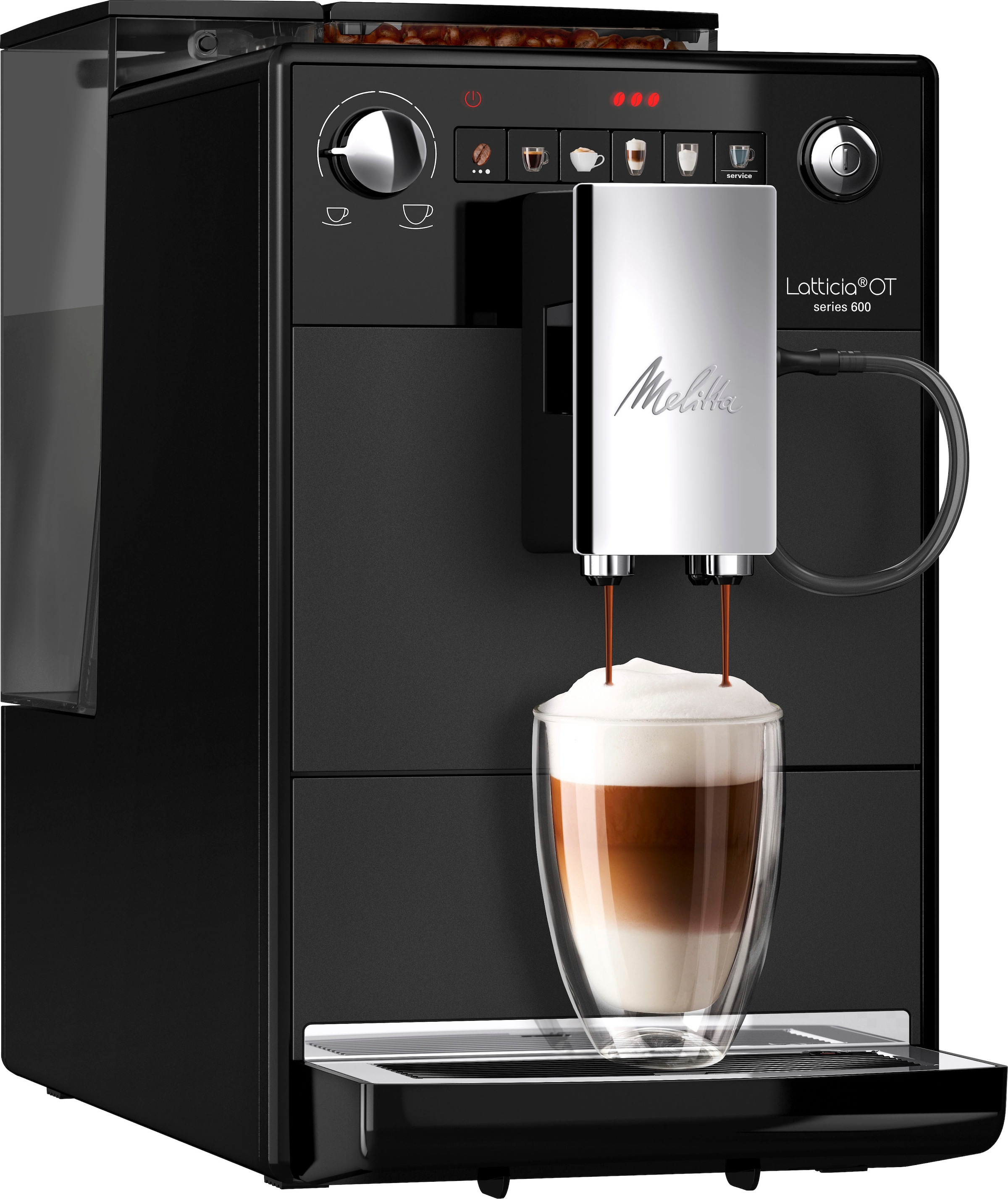 Melitta Kaffeevollautomat "Latticia One Touch F300-100, schwarz" doppelte M günstig online kaufen