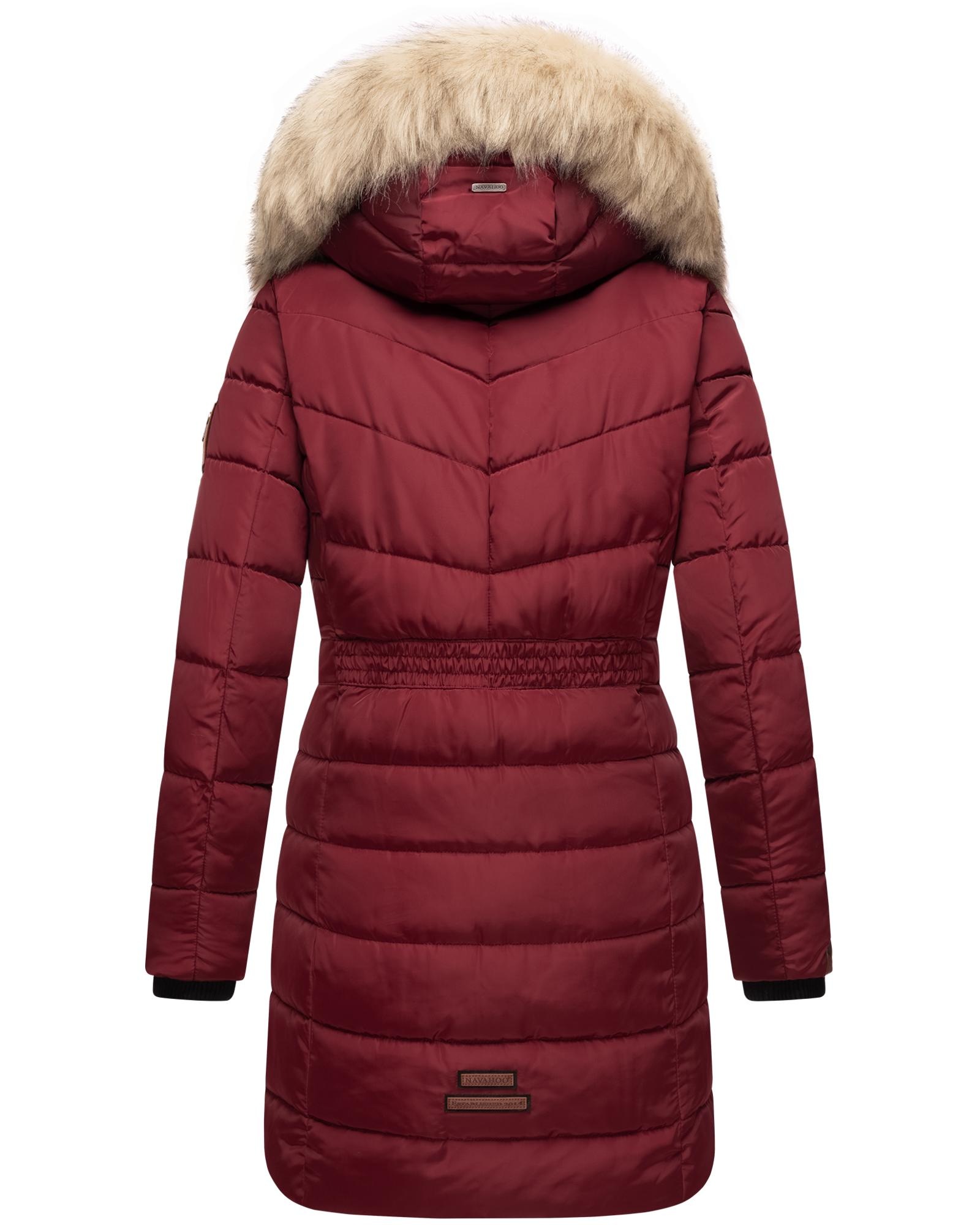 Navahoo Steppmantel »Paula«, stylischer Winter Parka m. edlem Fellimitat