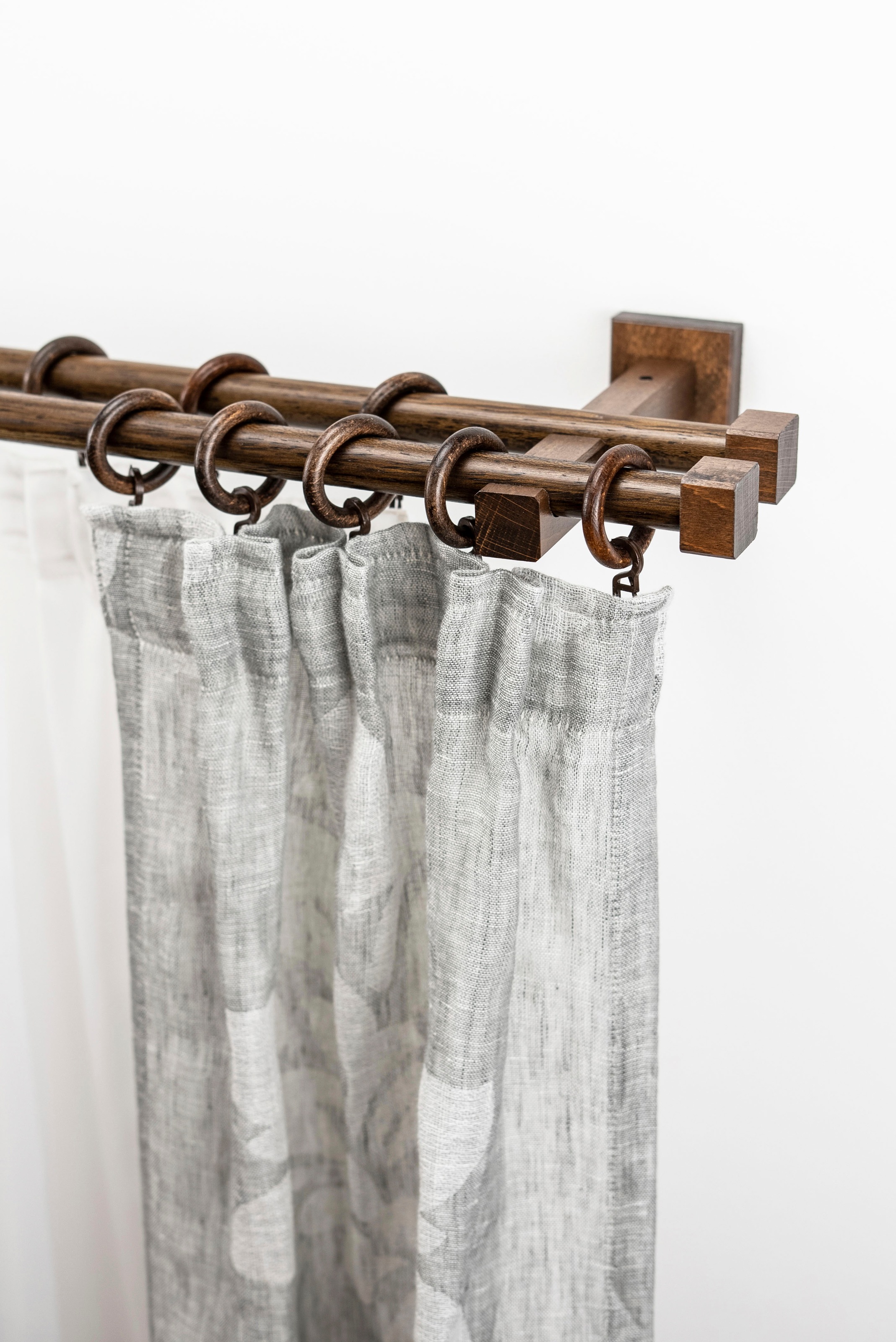 GARESA Gardinenstange "CUBUS" Ø 20 mm 2 läufig-läufig Wunschmaßlänge Vorhan günstig online kaufen