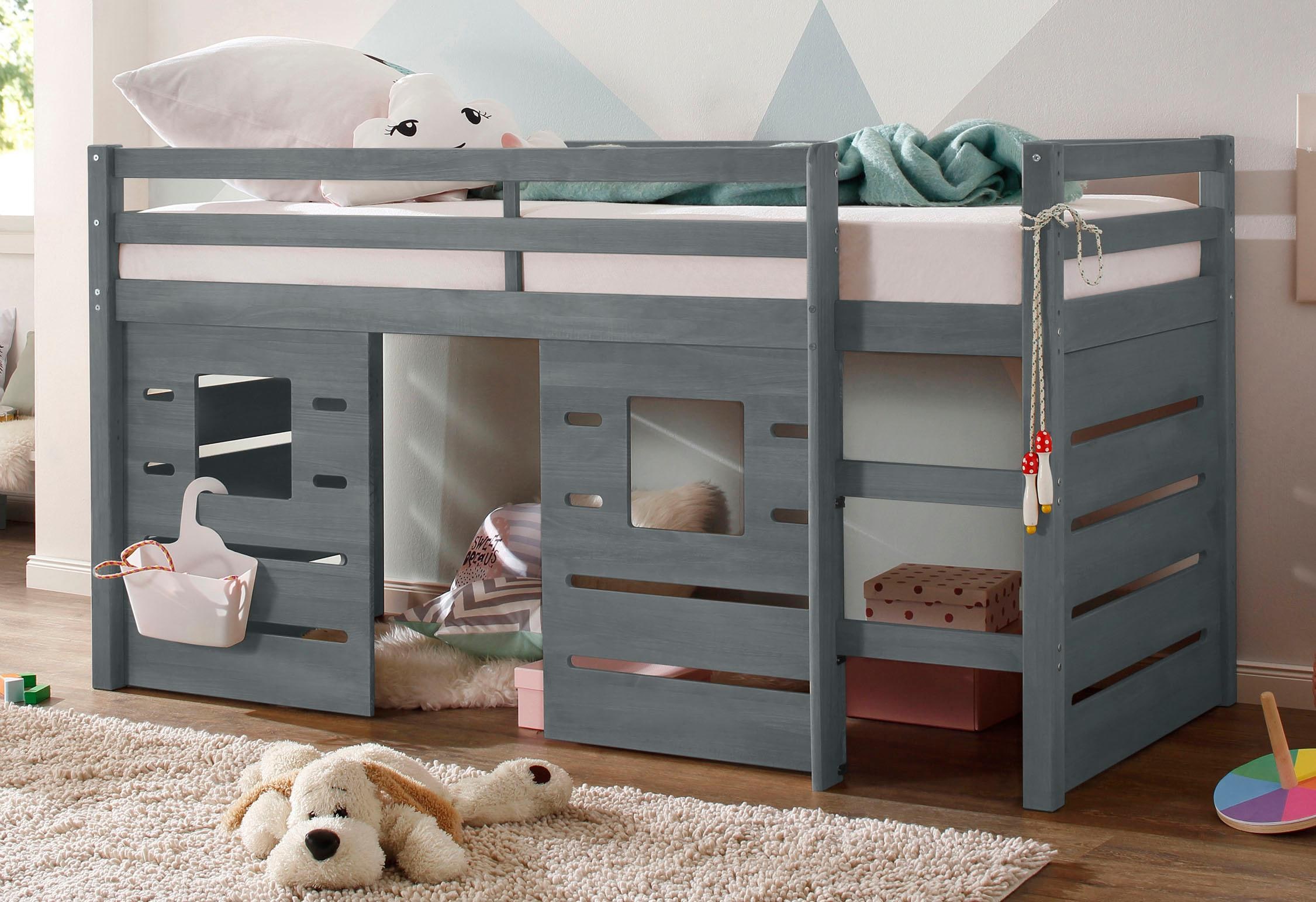 OTTO home Hochbett "Alpi" aus Kiefernholz, inklusive Leiter und Panel, Auße günstig online kaufen