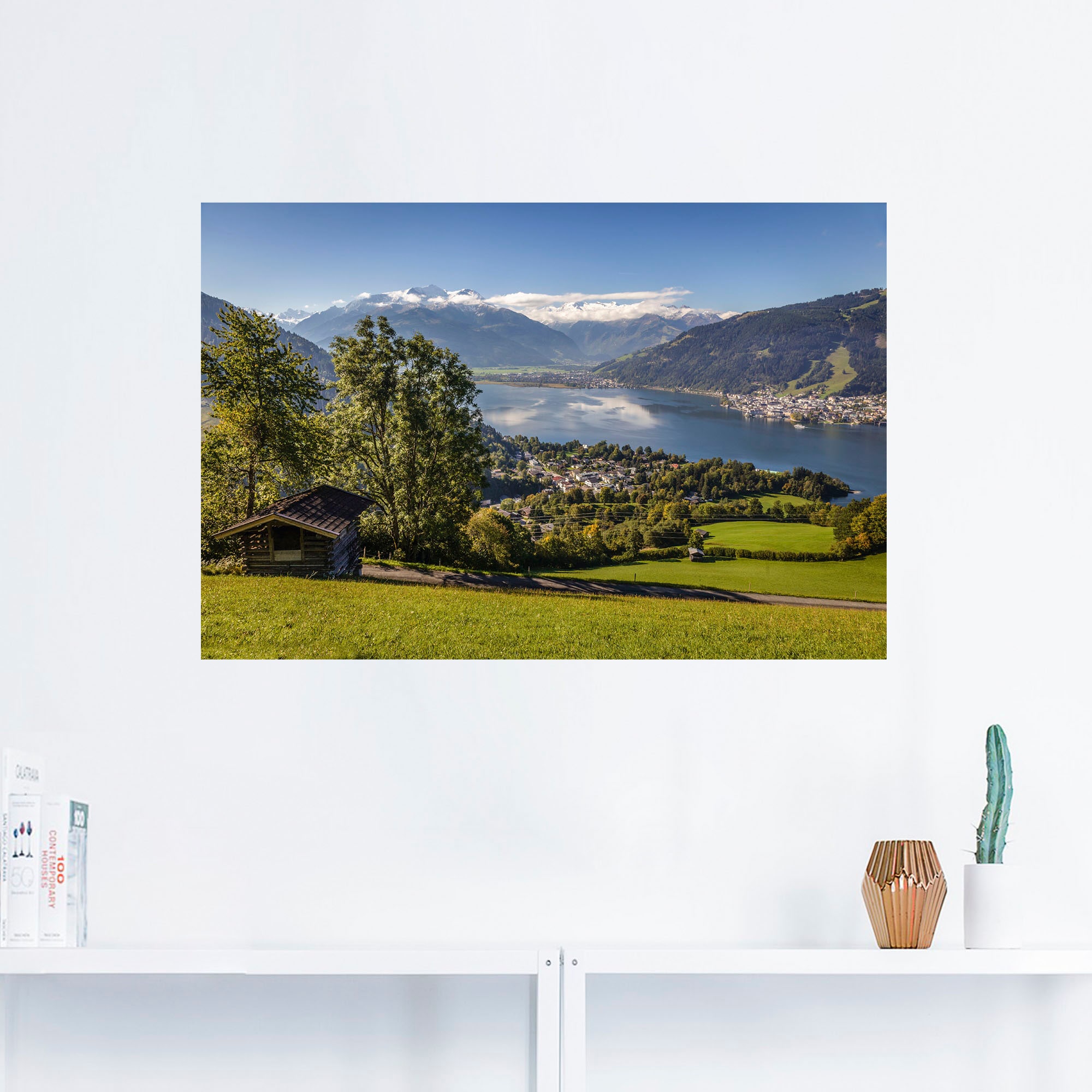 Artland Wandbild "Blick auf den Zeller See", Berge & Alpenbilder, (1 St.), günstig online kaufen