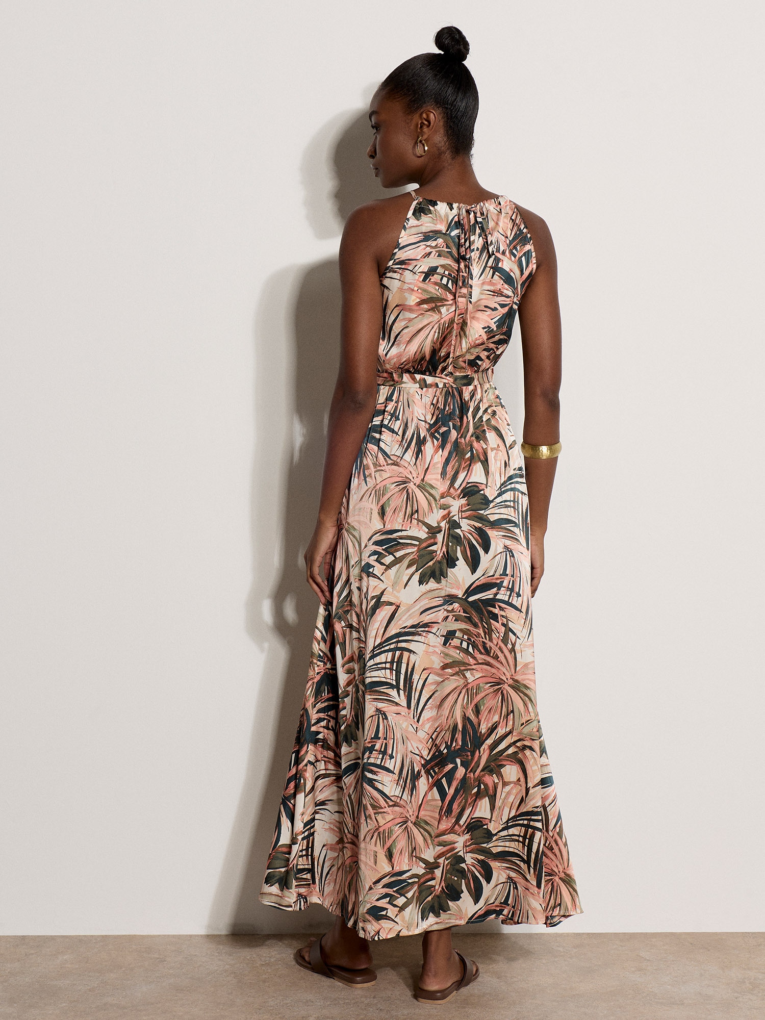 Apricot Midikleid »Maxikleid« mit Bindeband, 2 tlg. mit Bindeband