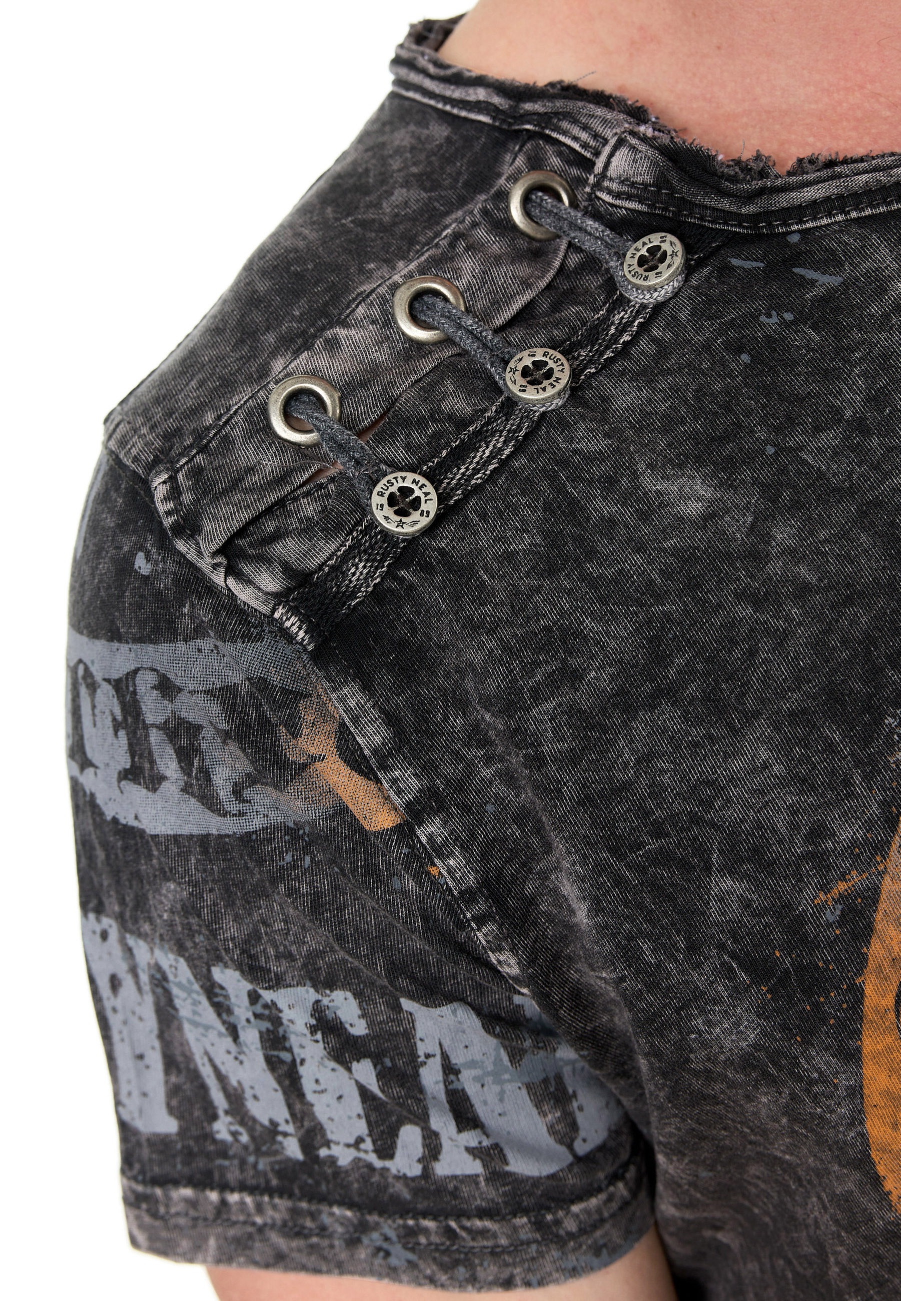 Rusty Neal T-Shirt, mit Markenprint