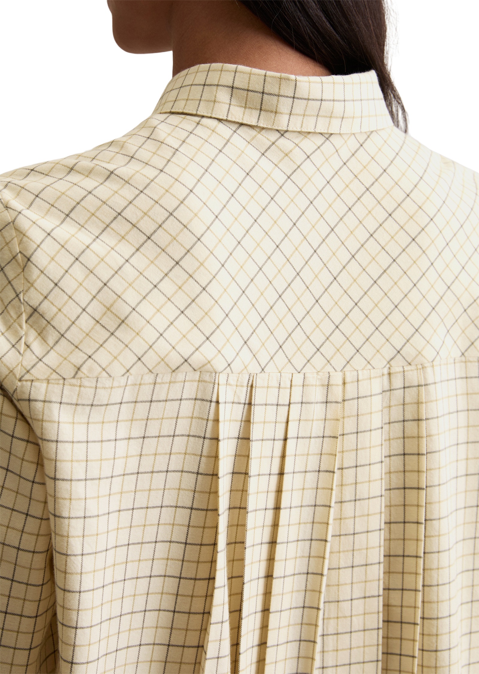 Marc O'Polo Denim Long Sleeve Flannel Blouse Off White Size L 3