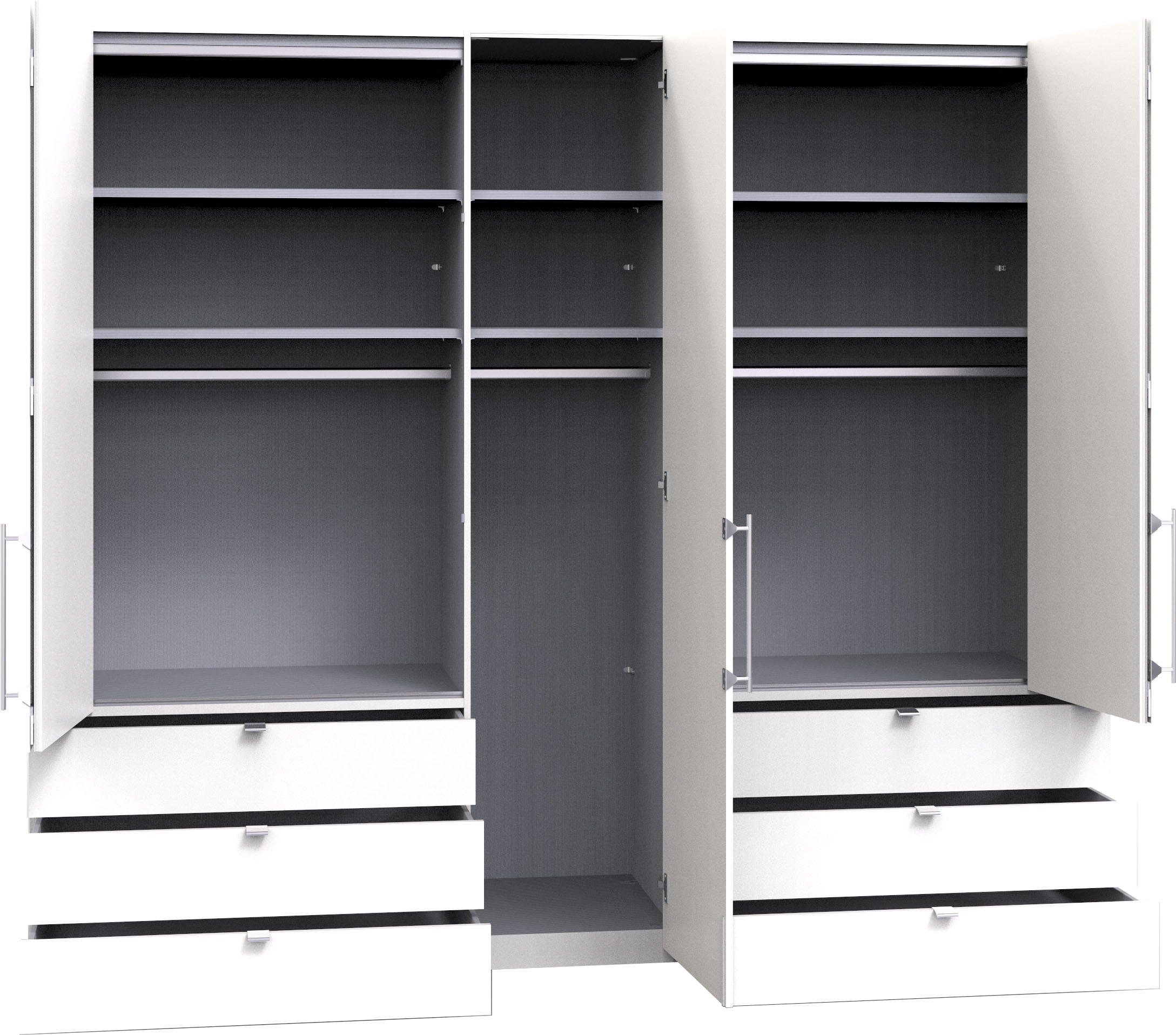 Thumbnail - WIEMANN Falttürenschrank "Loft, in stilvoller Optik, Made in Germany", widerstandsfähige Glasfronten, geräuscharme Türen...