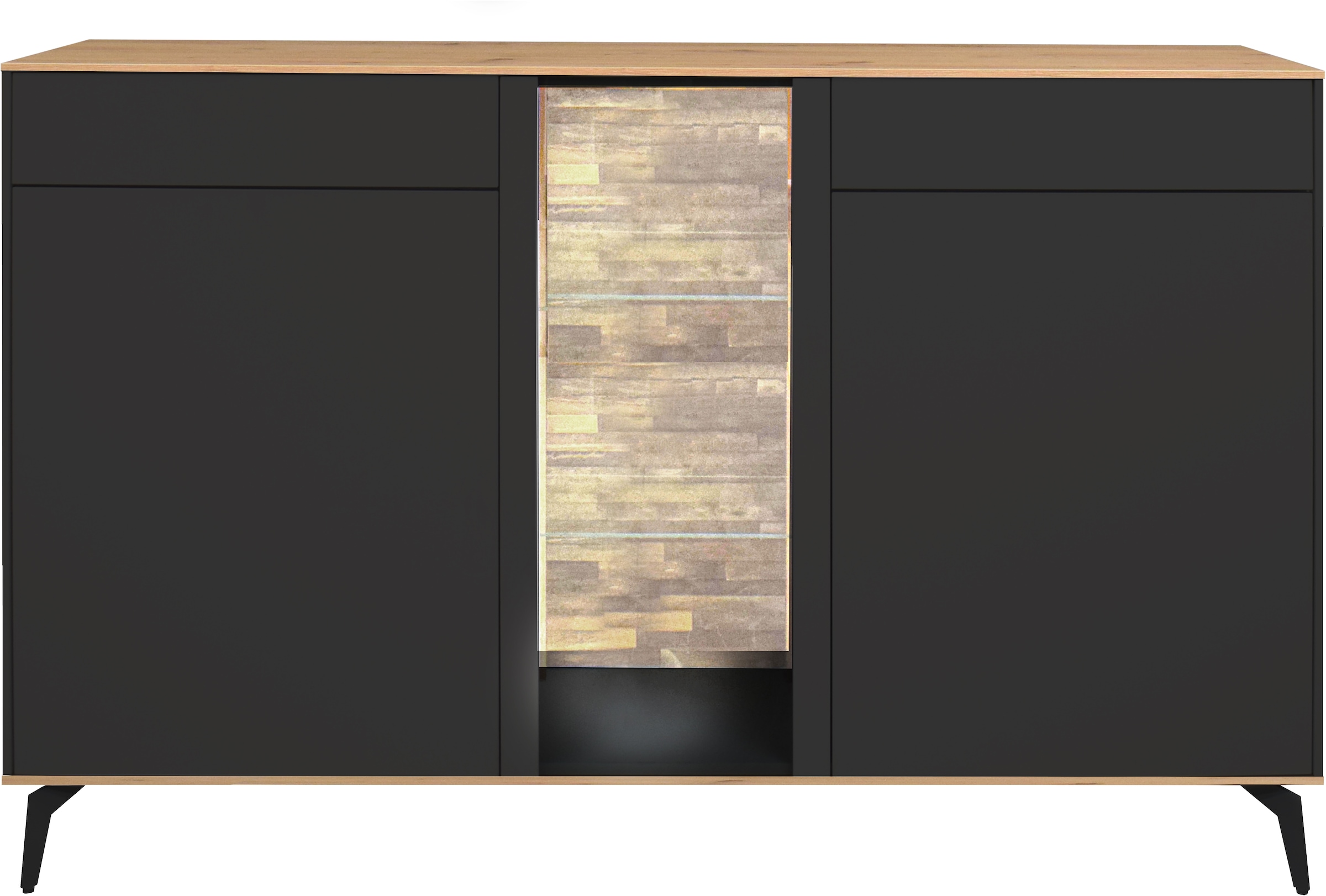 Mäusbacher Kommode, Faro Sideboard 159 cm, inkl. Beleuchtung, Push to open, günstig online kaufen