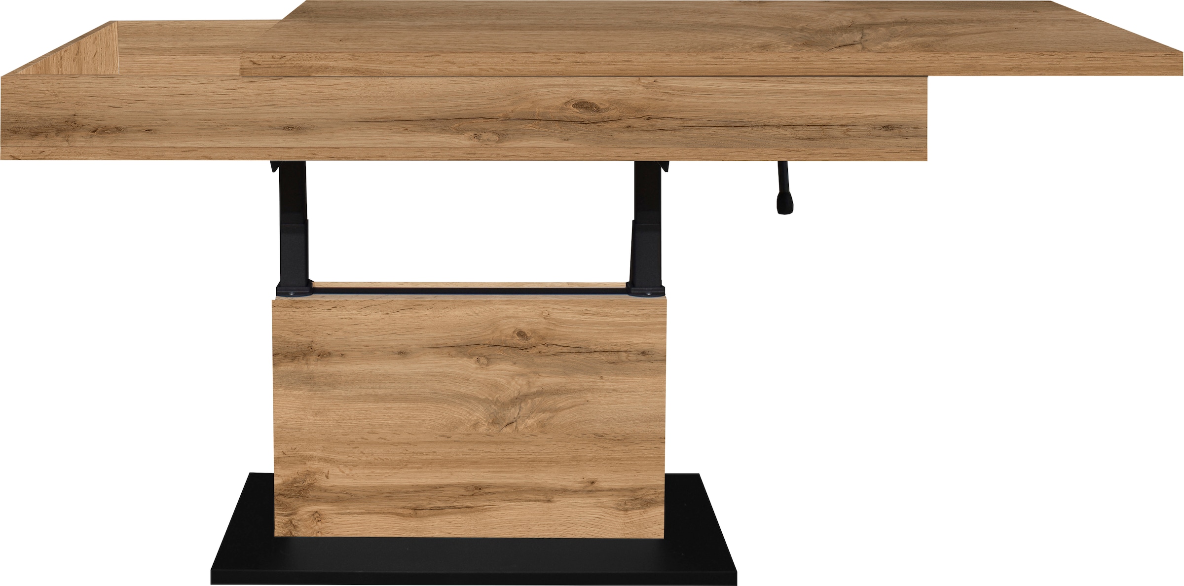 Mäusbacher Couchtisch »Lift Couchtisch«, höhenverstellbar 58-77cm,Tischplatte aufziehbar, Staufach, 110cm breit