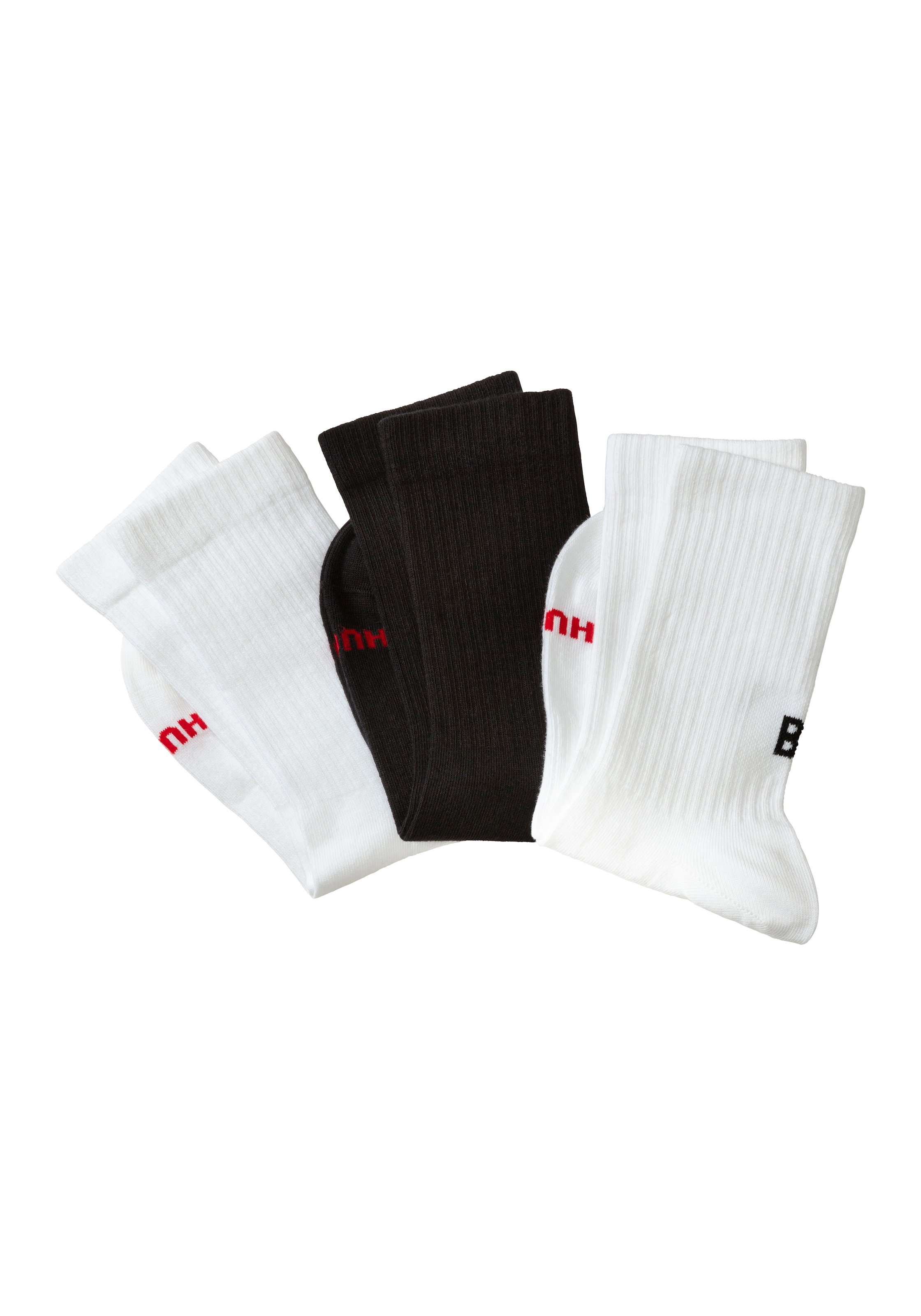 HUGO Underwear Freizeitsocken »3P QS MESSAGES CC« (Pa...